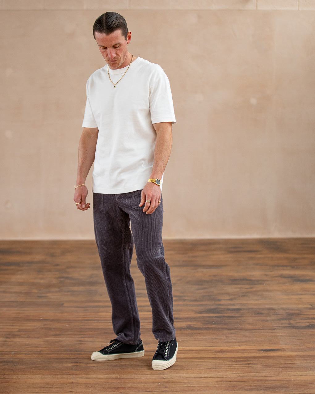 Cord Service Fatigue Pants - Slate Grey