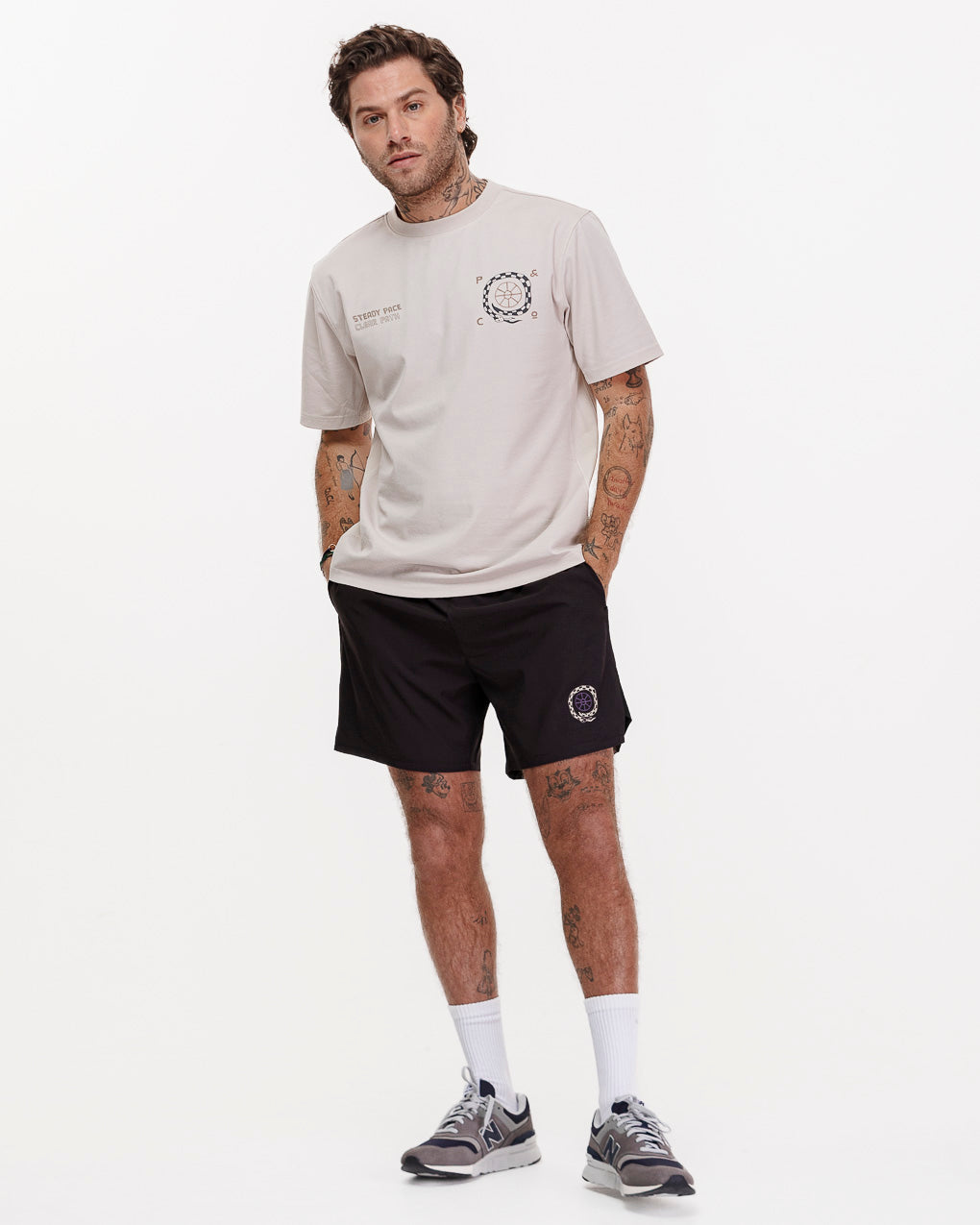 Steady Pace Trail T-Shirt - Bone