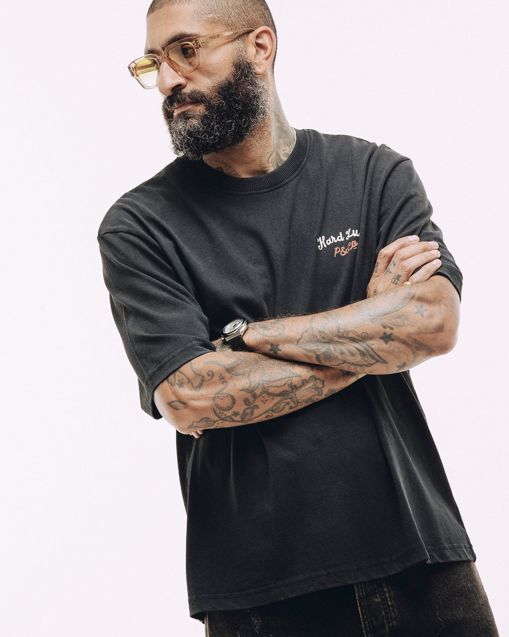 Hard Luck Club Boxy T-Shirt - Washed Black
