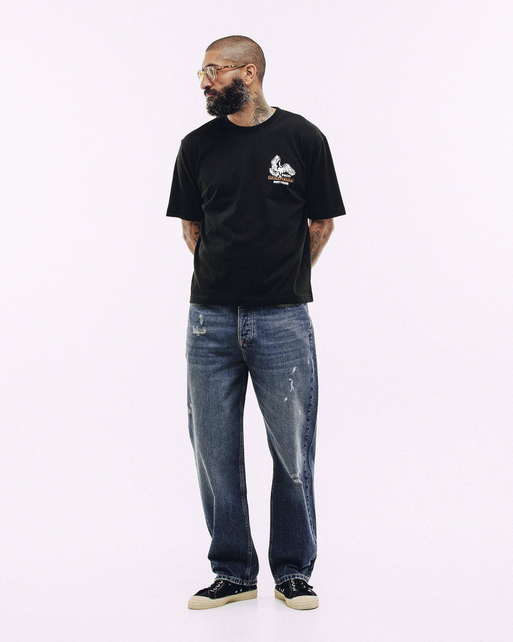 Rare Finds Boxy T-Shirt - Washed Black