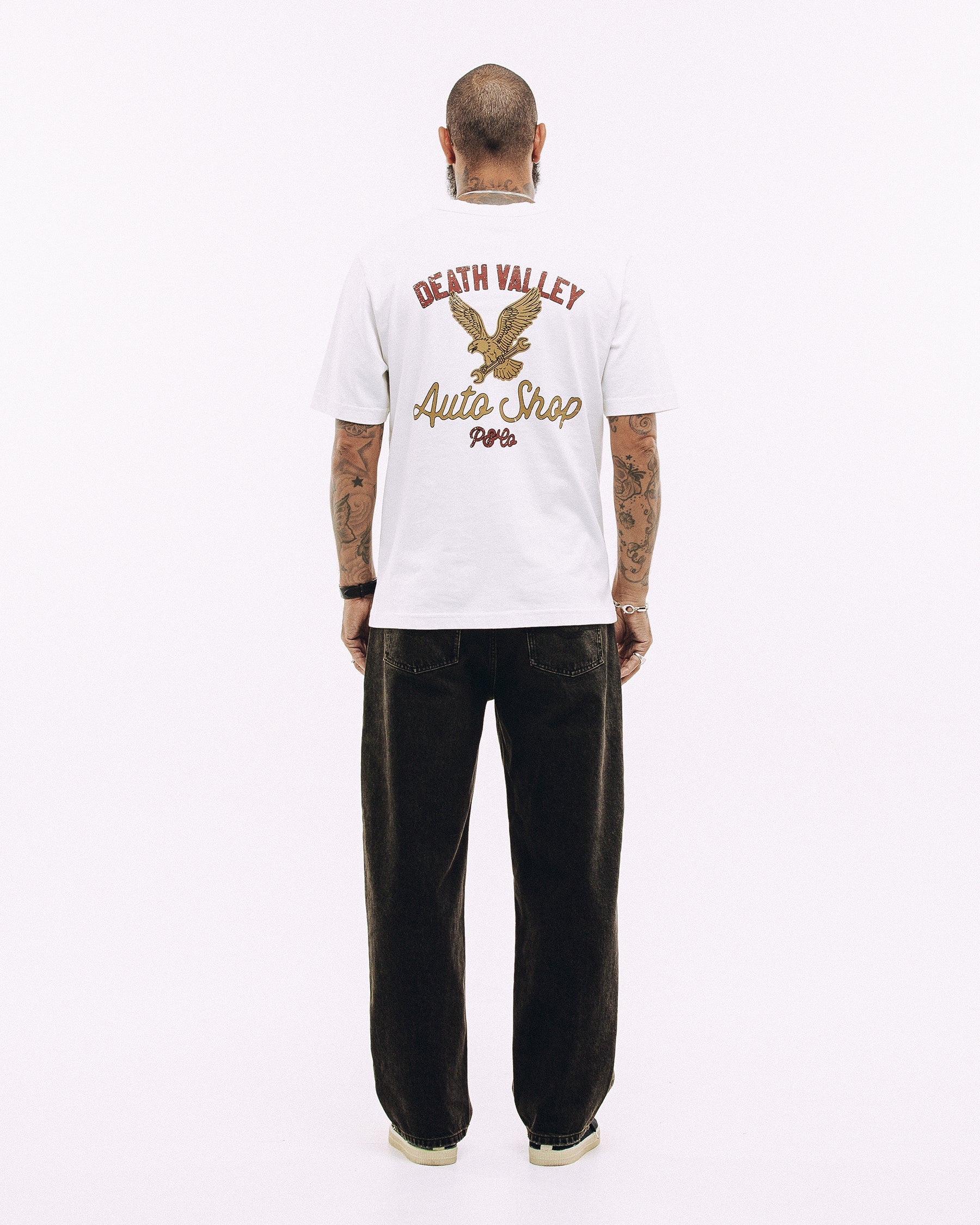 Death Valley Auto Shop T-Shirt - Off White
