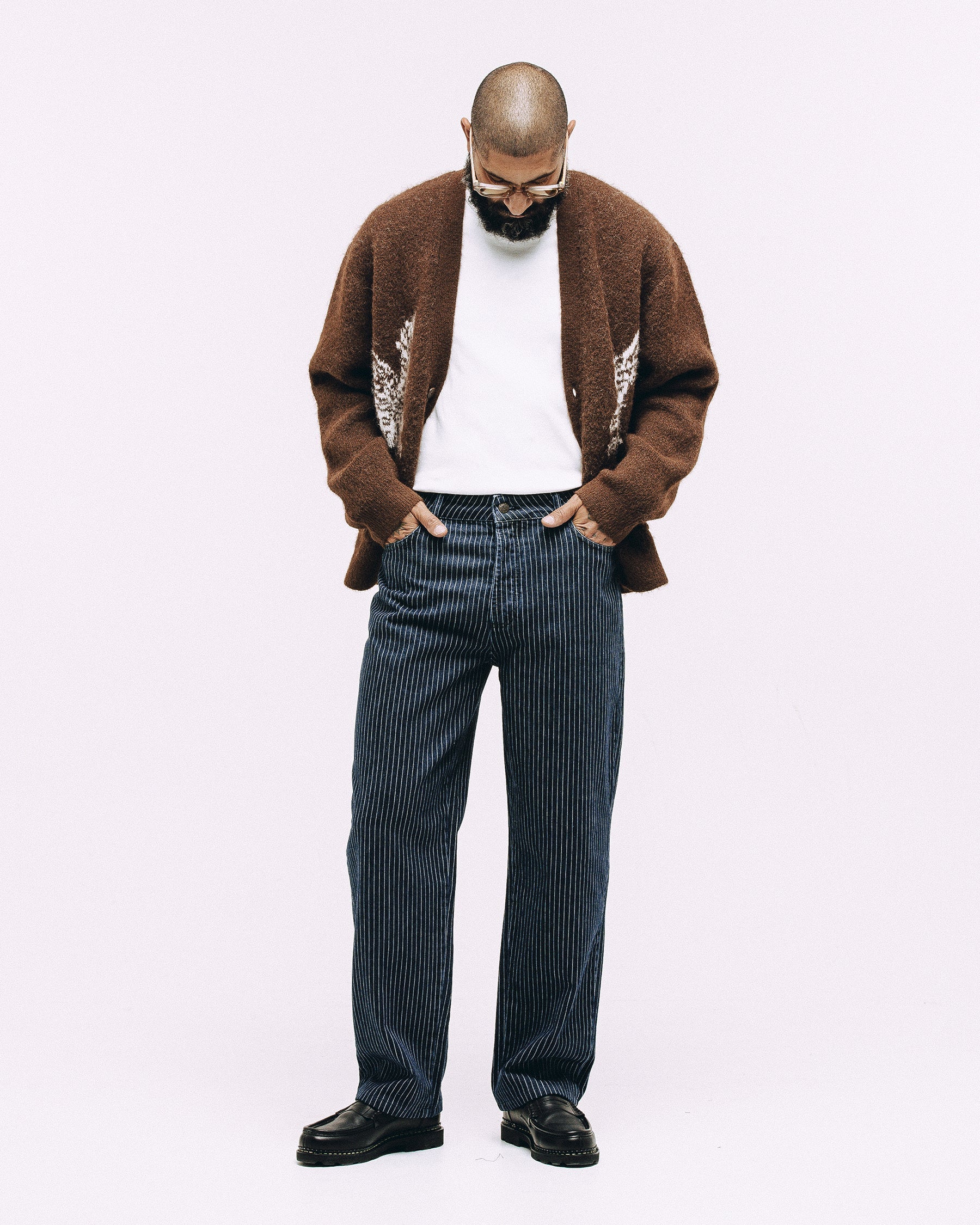Nelson Brushed Cardigan - Brown