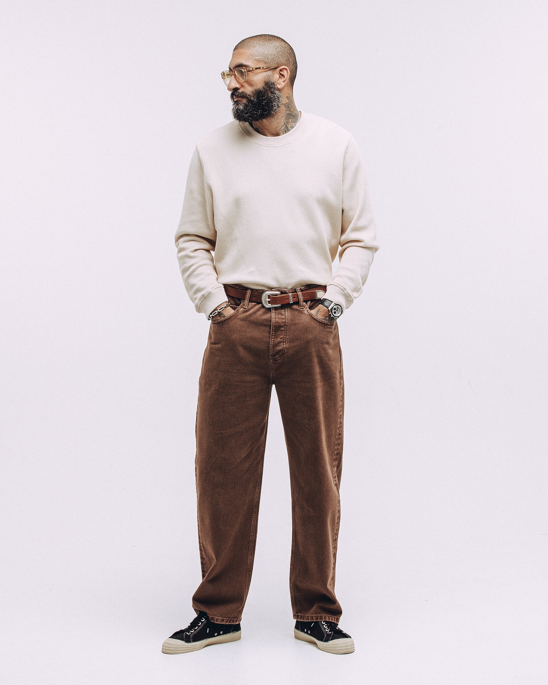 Crafted Ribbed Longsleeve - Ecru