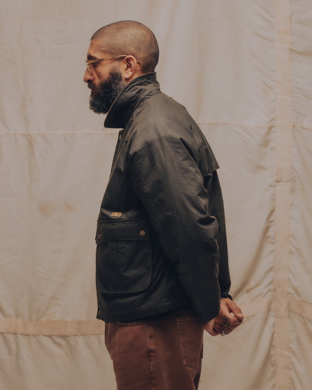 Roamer Wax Jacket - Olive