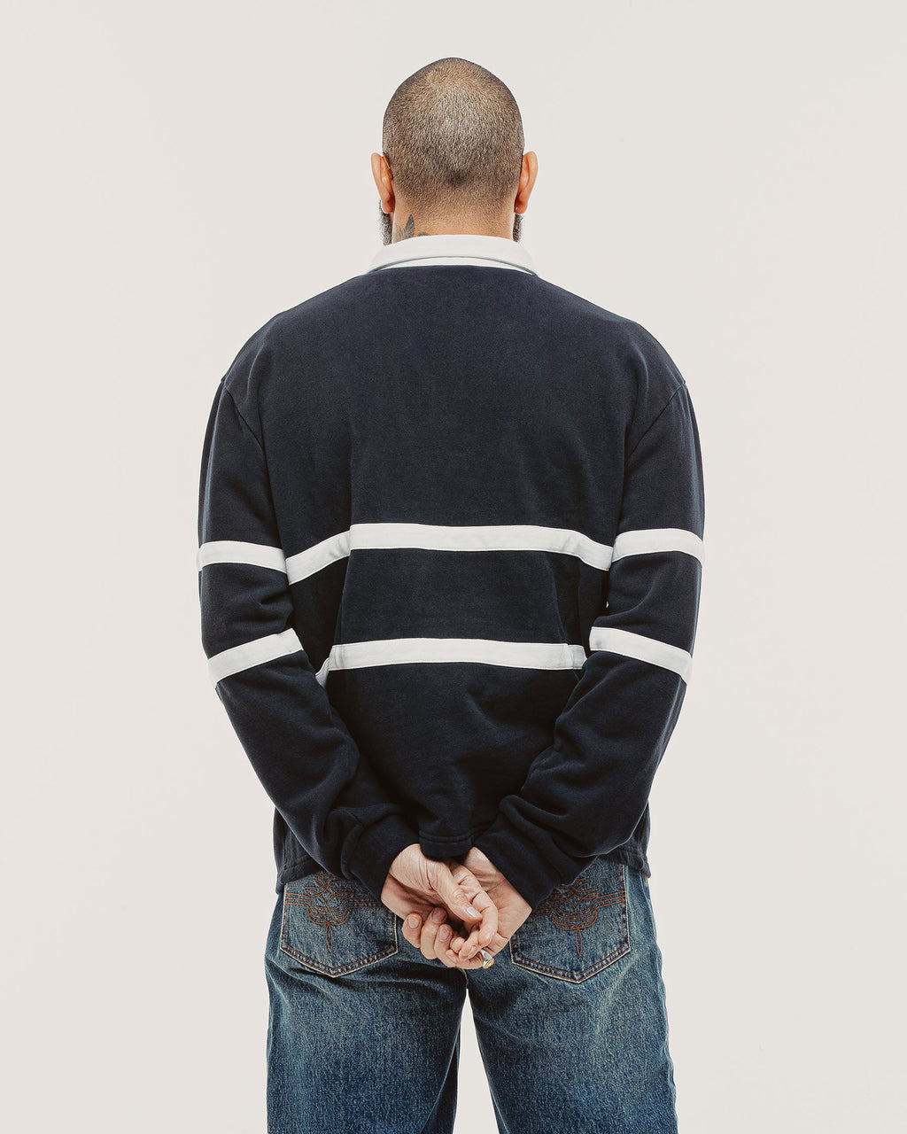 P&Co Classic Rugby Shirt - Navy