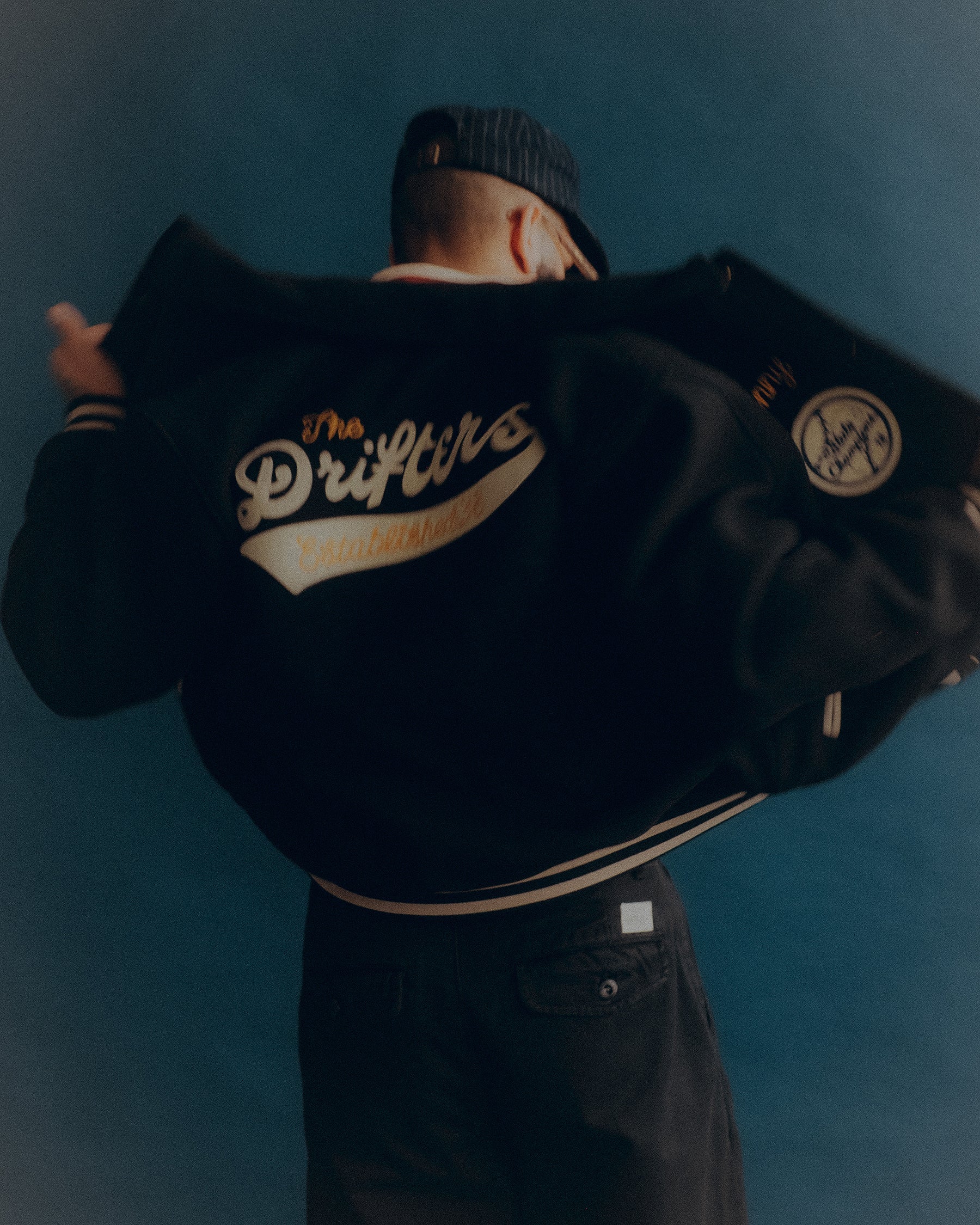 Drifters Letterman Jacket - Black
