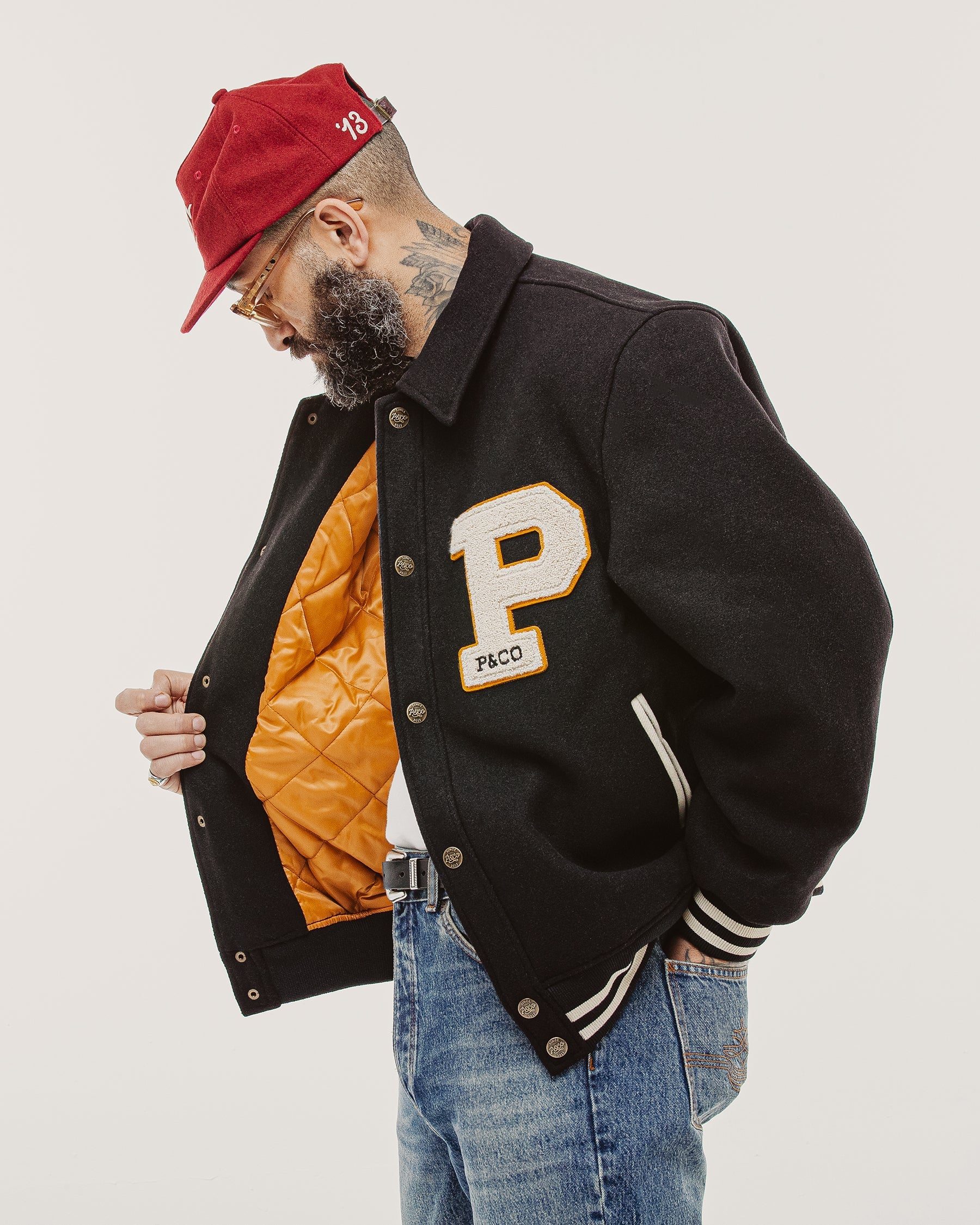 Drifters Letterman Jacket - Black