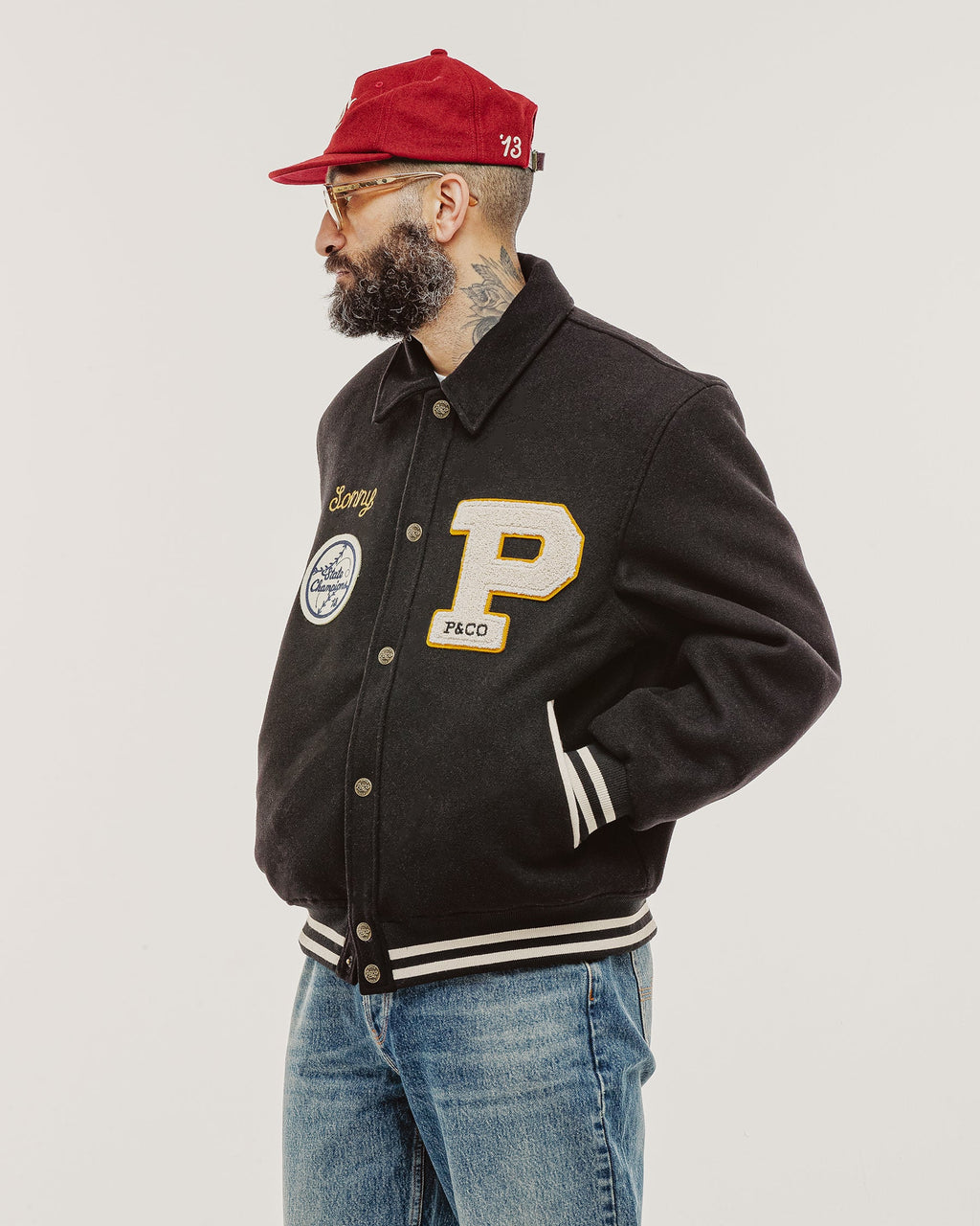 Drifters Letterman Jacket - Black
