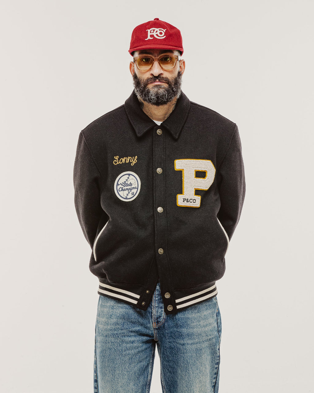 Drifters Letterman Jacket - Black