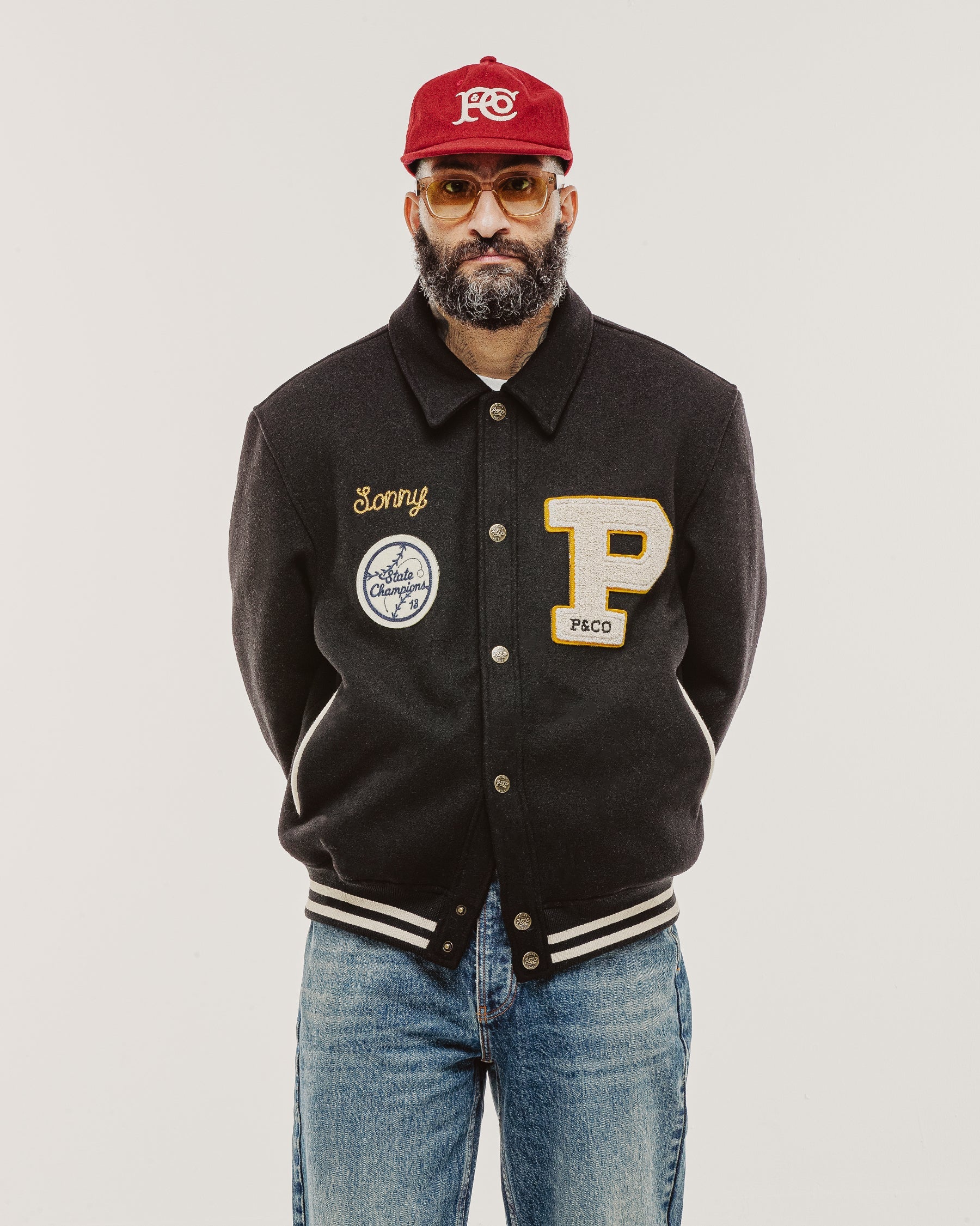 Drifters Letterman Jacket - Black