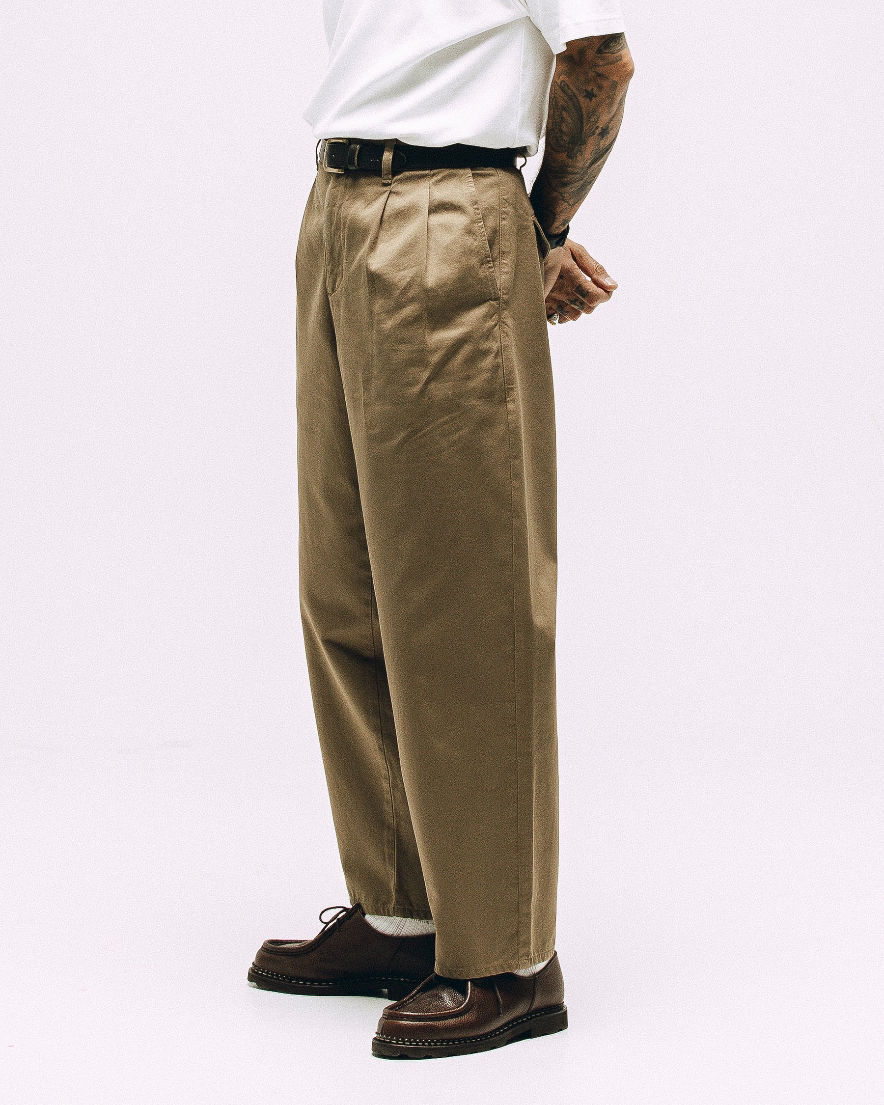 Union Pleated Pant - Olive Drab