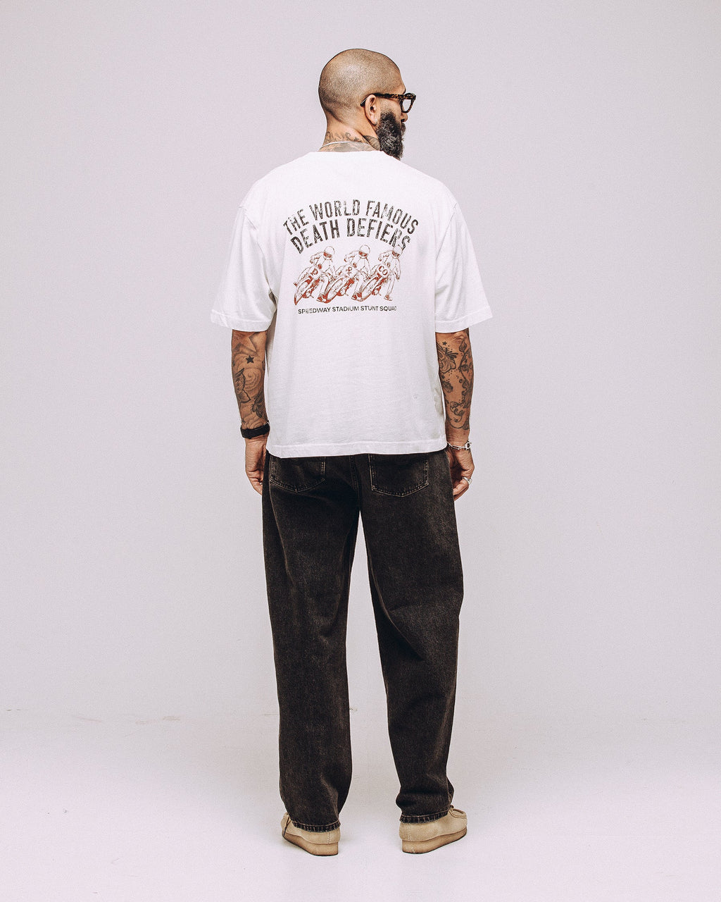 Death Defiers Boxy T-Shirt - Off White