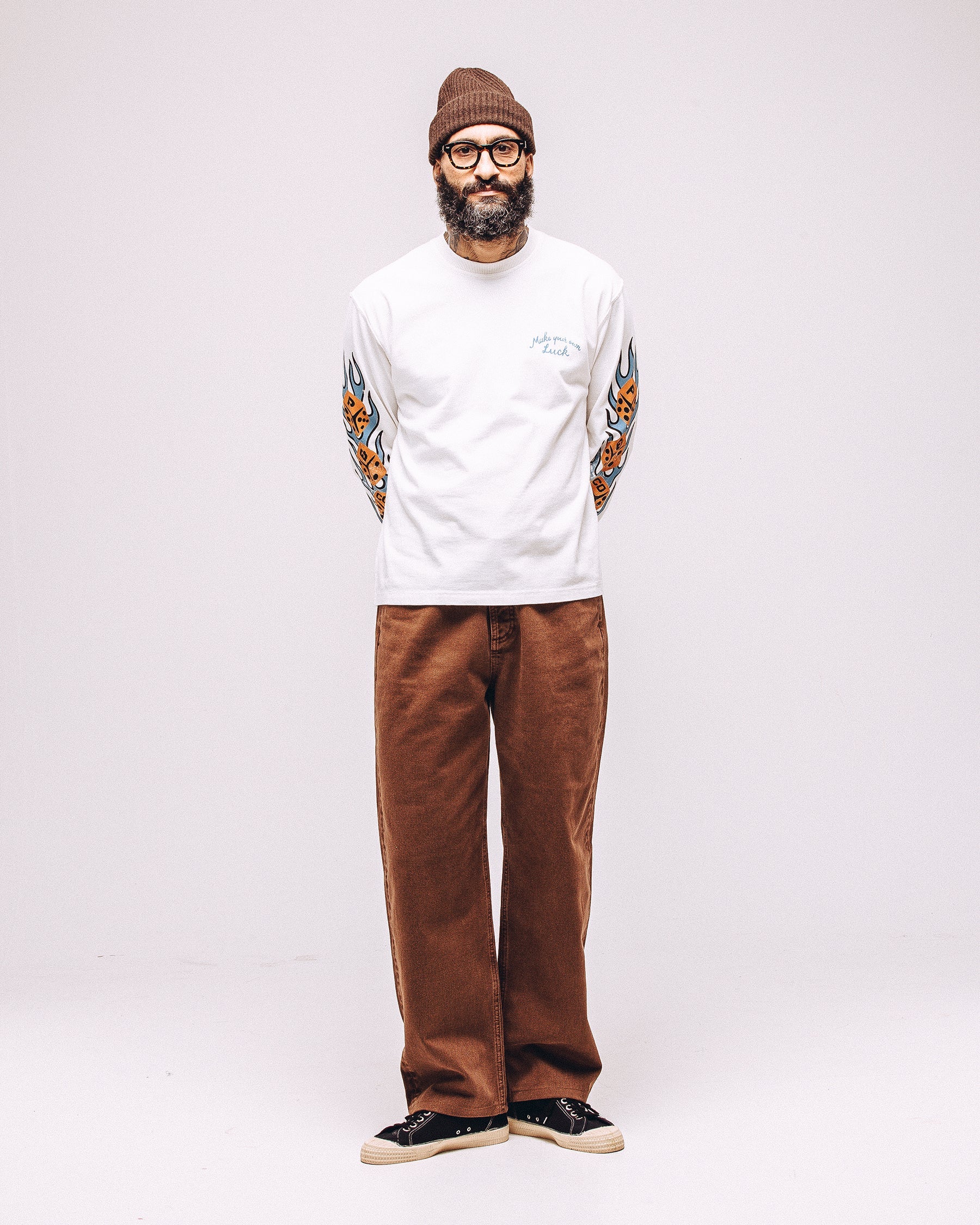 Make Your Own Luck Boxy Longsleeve - Off White 