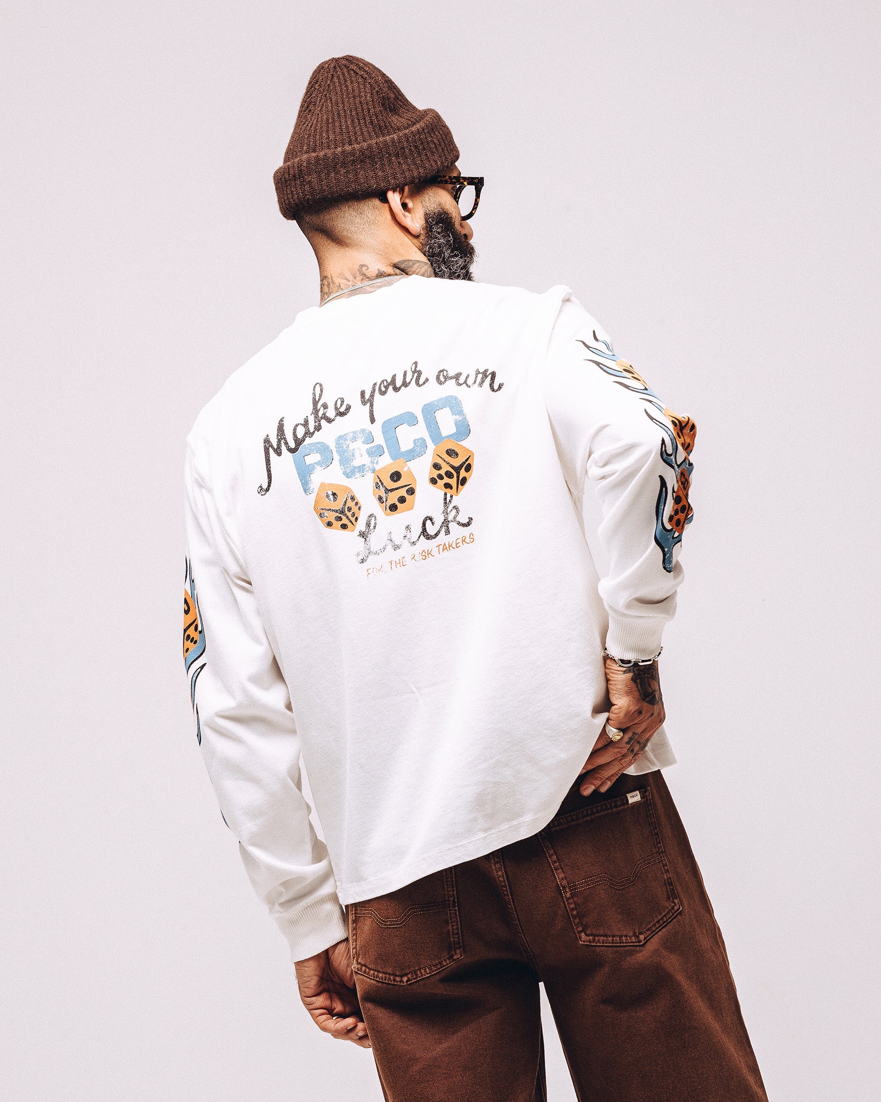 Make Your Own Luck Boxy Longsleeve - Off White 