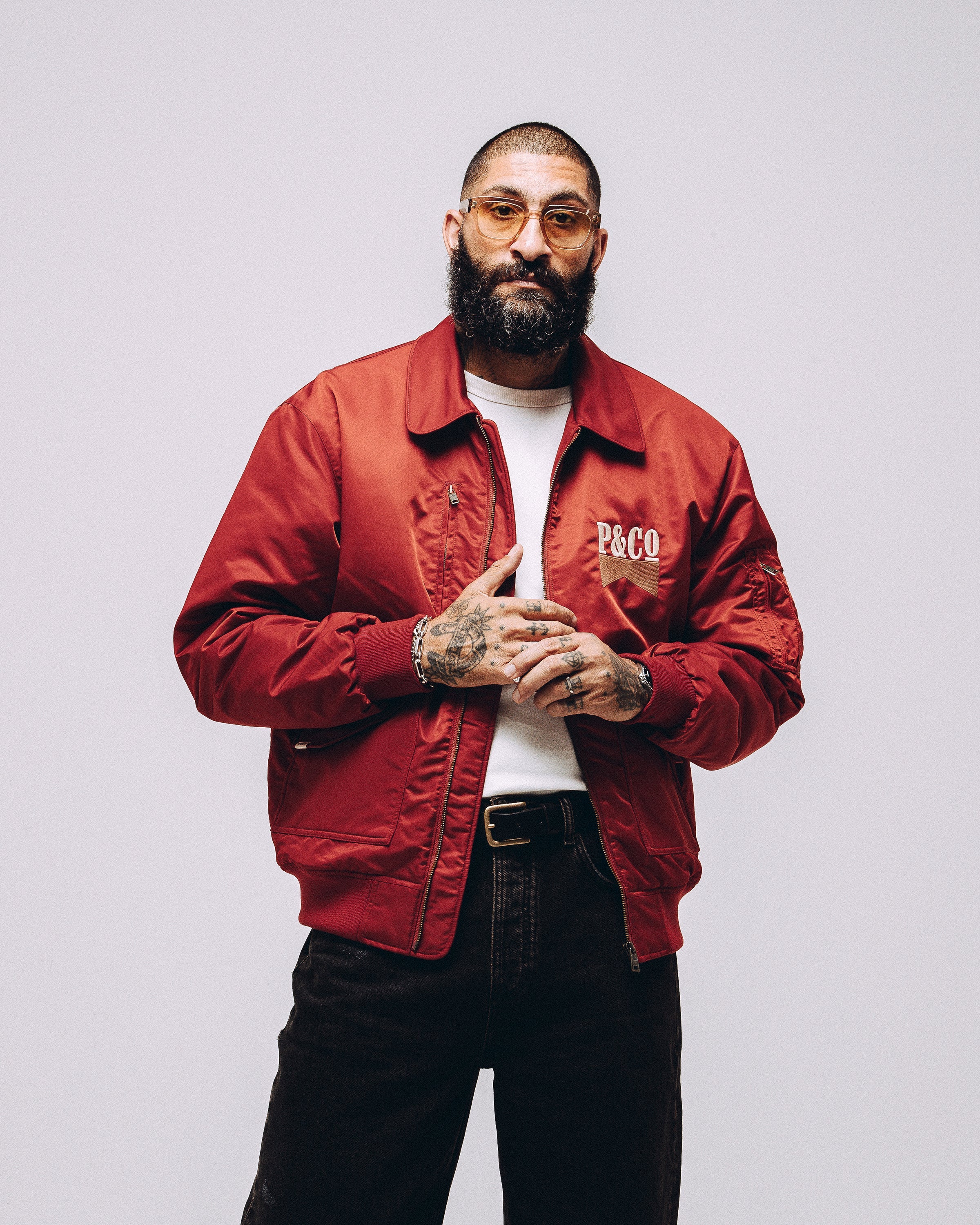 Bronco Bomber Jacket - Red