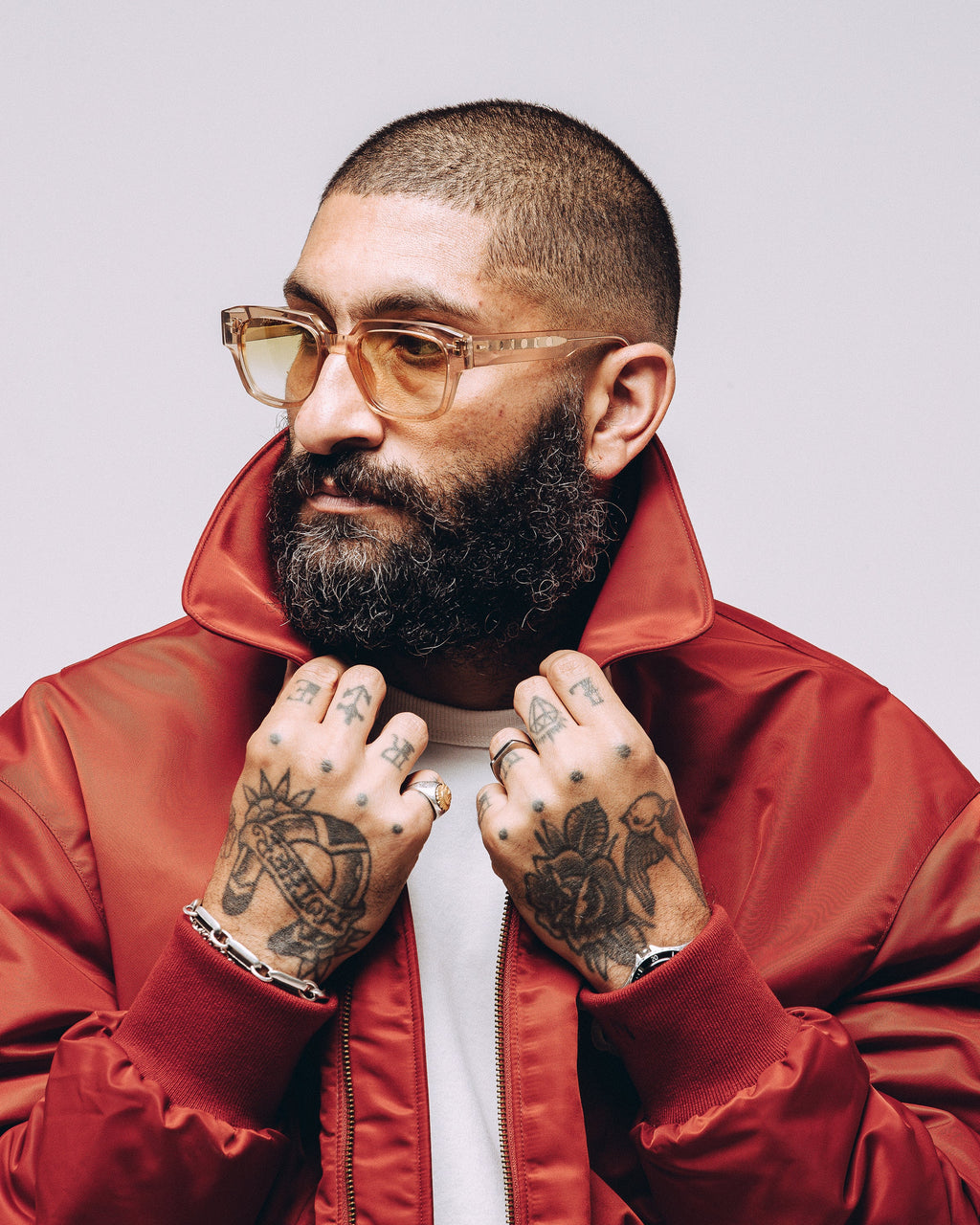 Bronco Bomber Jacket - Red