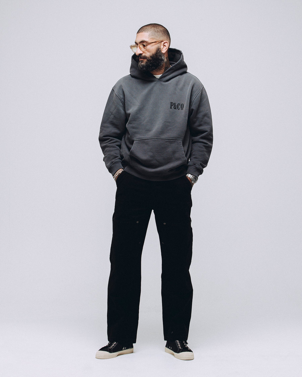 Heavyweight Essential Hoodie - Charcoal