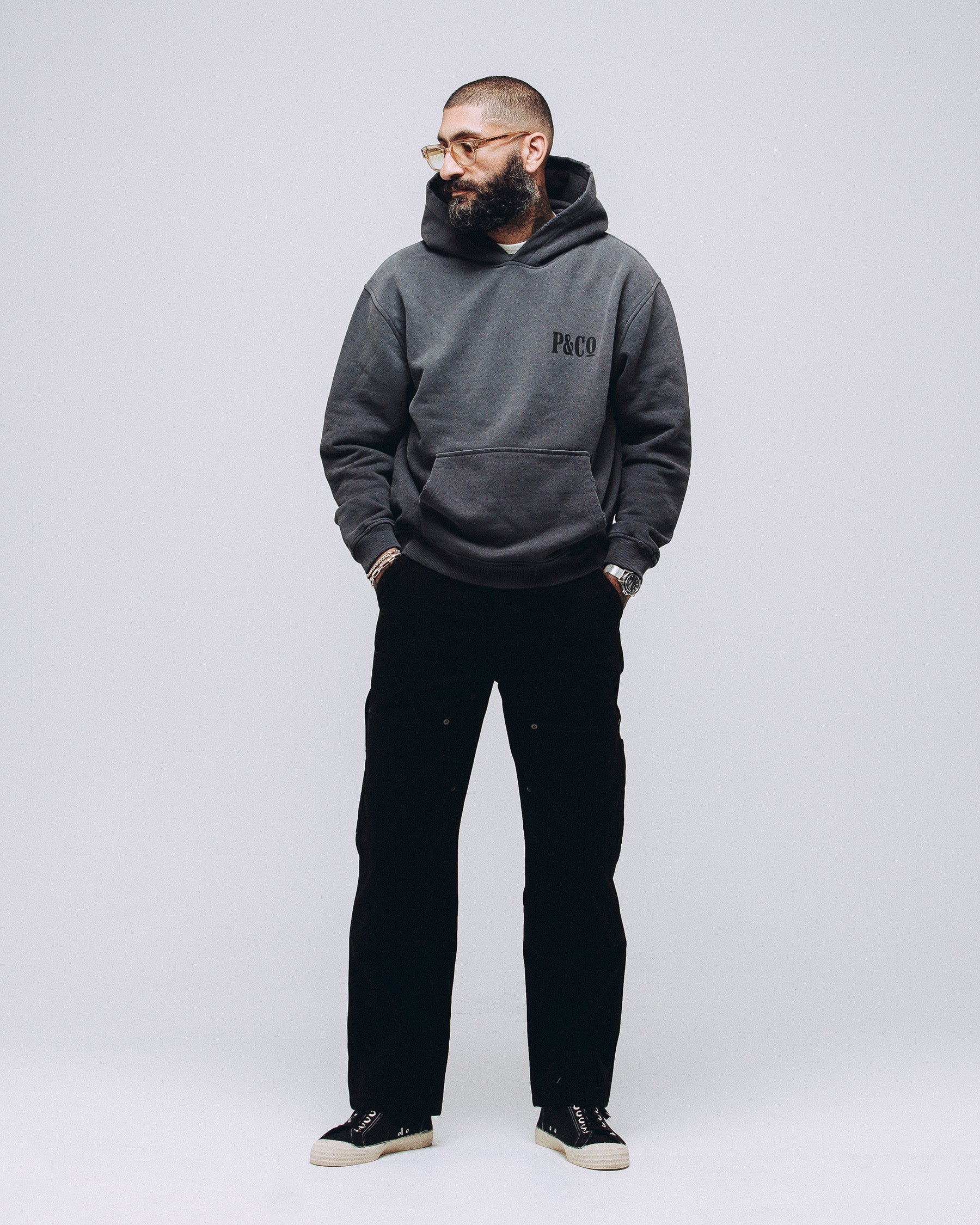 Heavyweight Essential Hoodie - Charcoal