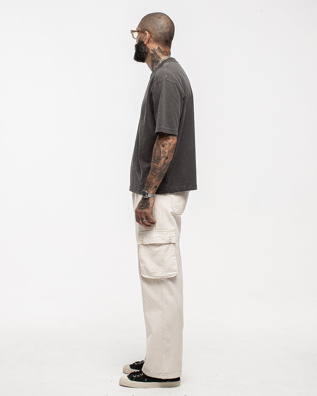 Essential Boxy T-Shirt - Faded Black