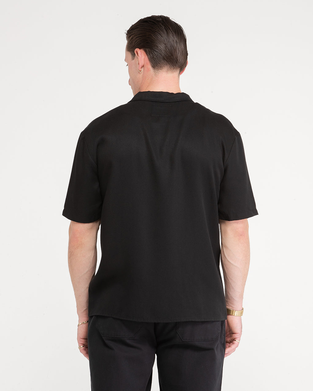 Paradise Trophy Bowling Shirt - Washed Black