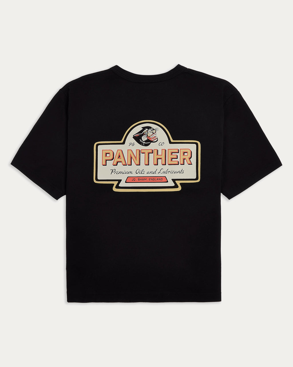 Panther Oils Boxy T-Shirt - Washed Black