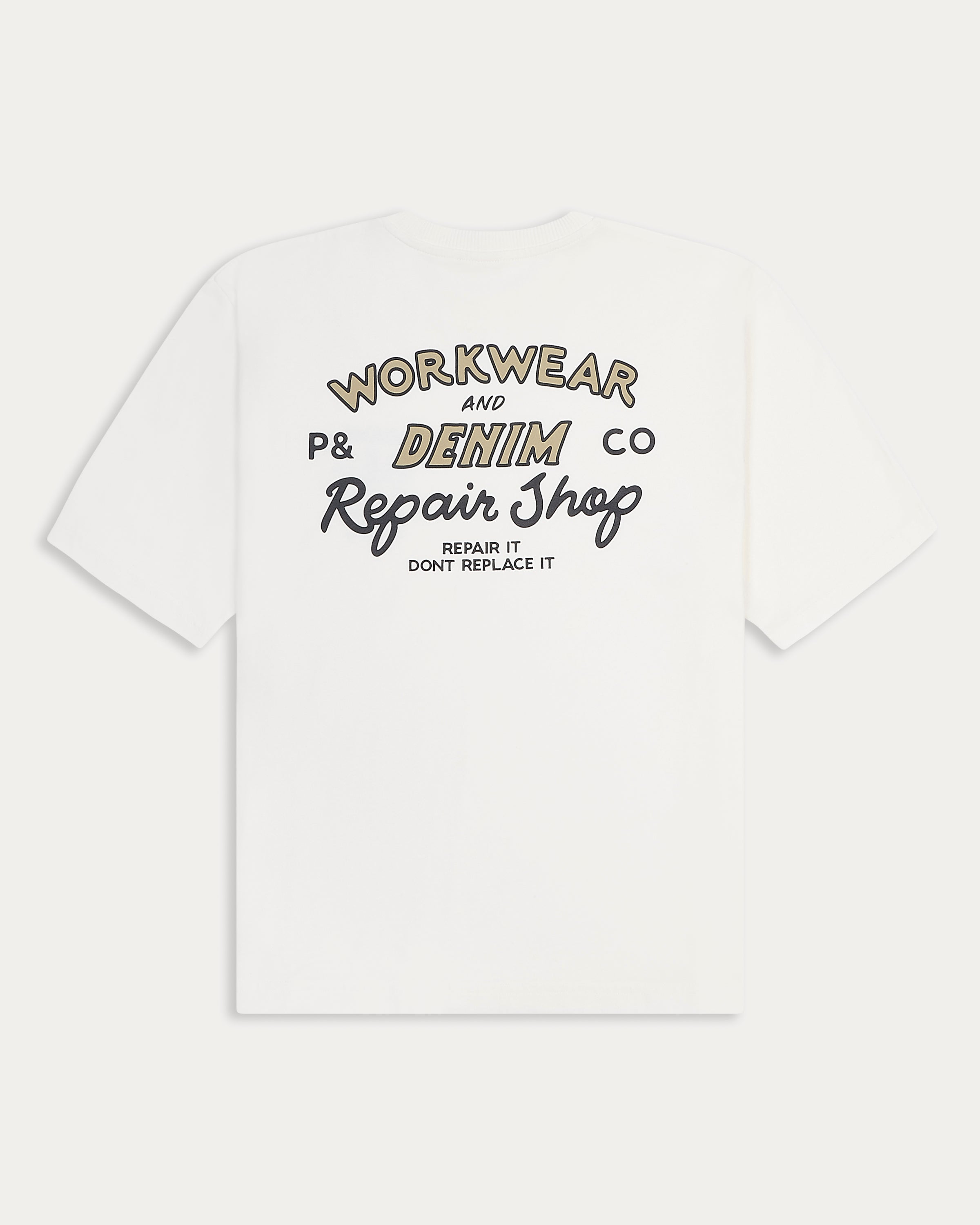 Workwear & Denim Boxy T-Shirt - Off White