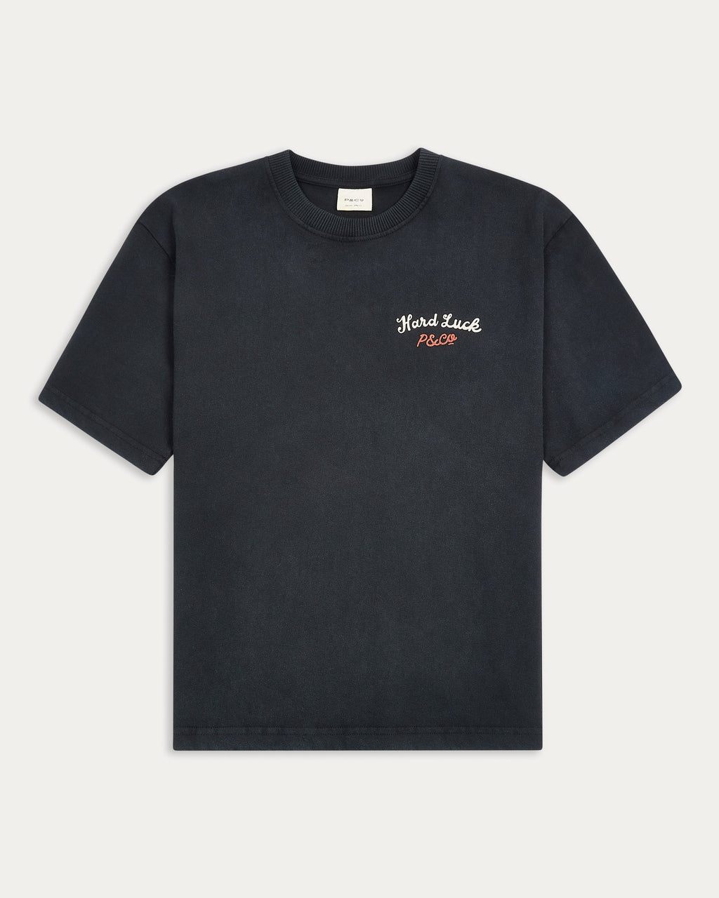 Hard Luck Club Boxy T-Shirt - Washed Black