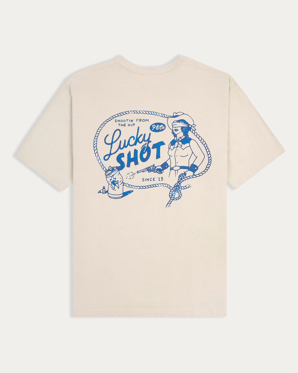 Lucky Shot T-Shirt - Bone