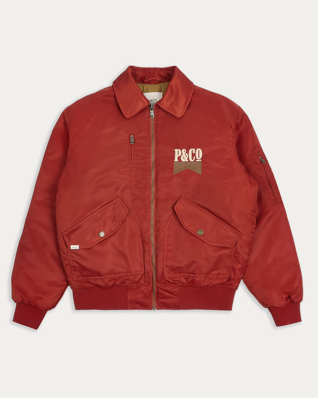 Bronco Bomber Jacket - Red