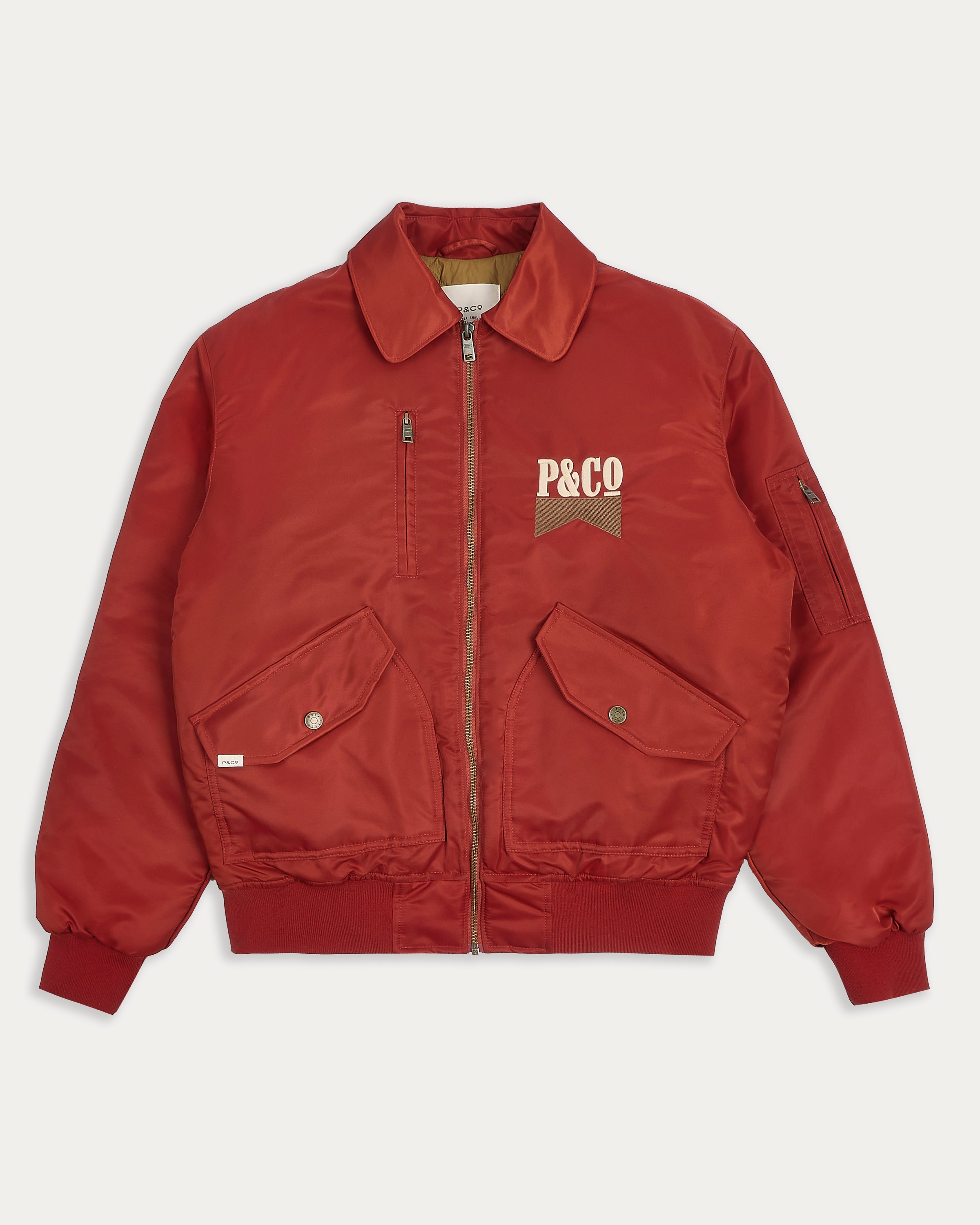 Bronco Bomber Jacket - Red