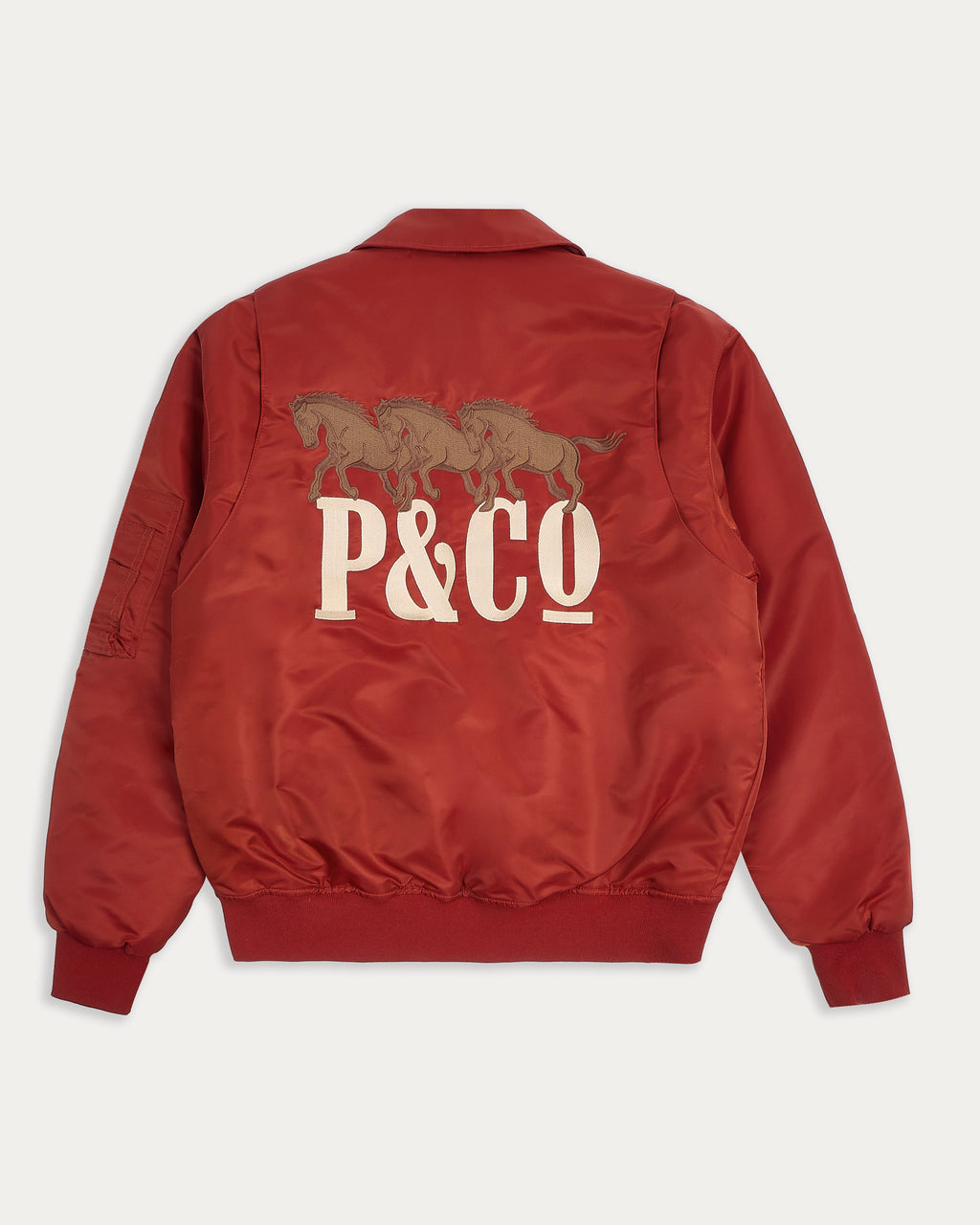 Bronco Bomber Jacket - Red