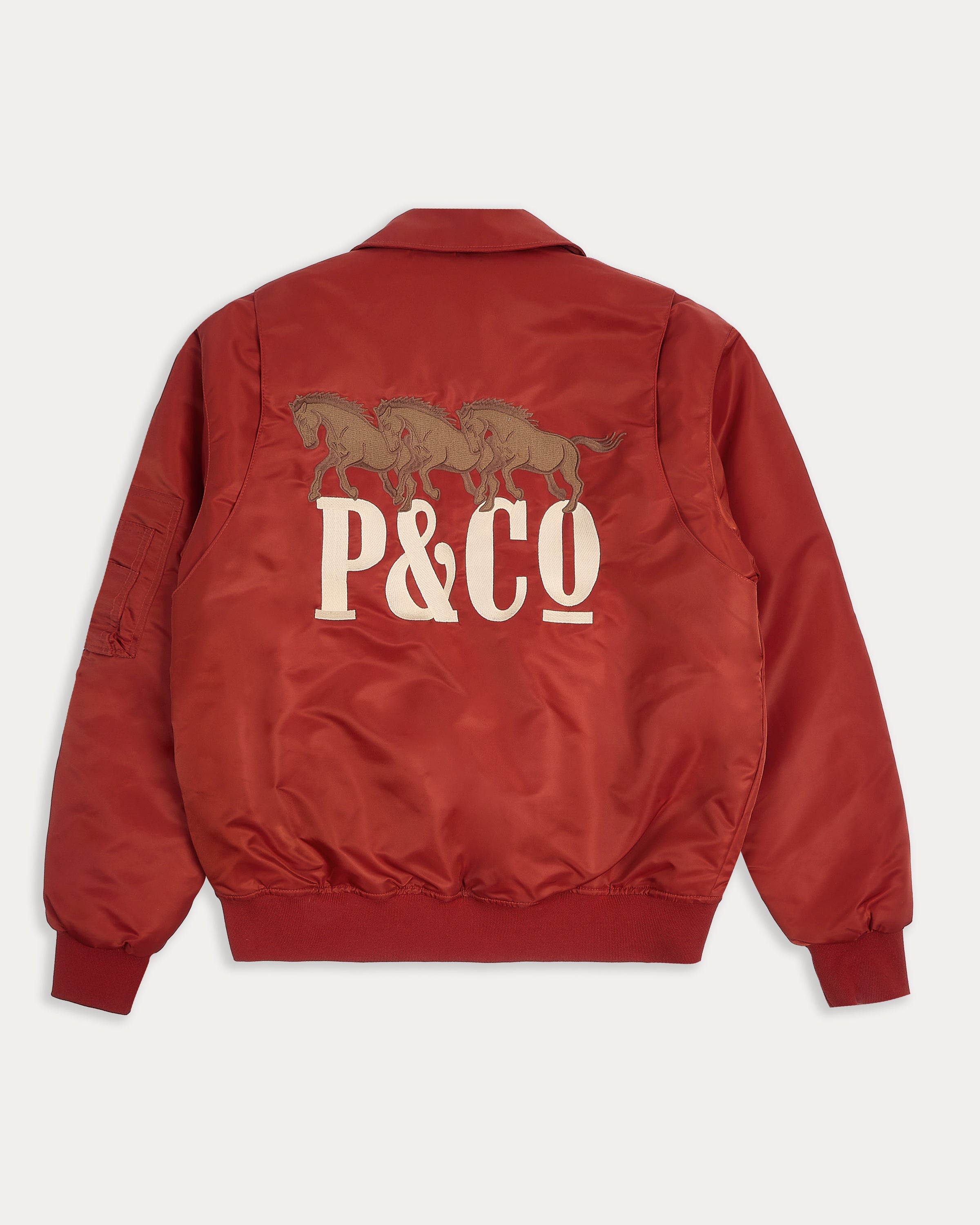 Bronco Bomber Jacket - Red
