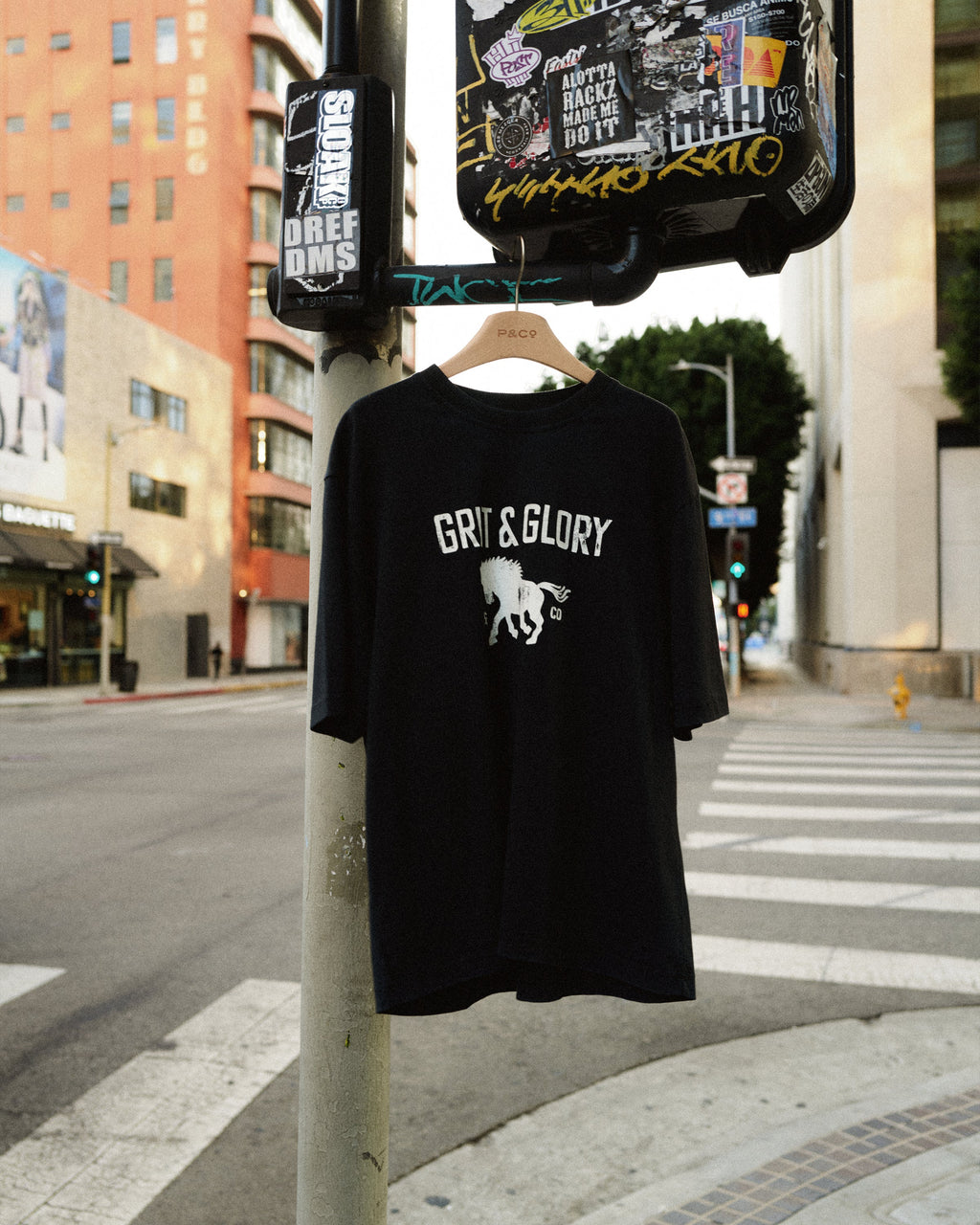 Grit & Glory Boxy T-Shirt - Washed Black