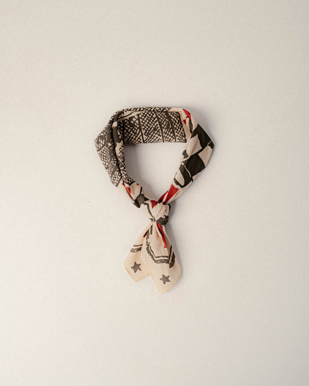 Globe Of Death Bandana - Ecru