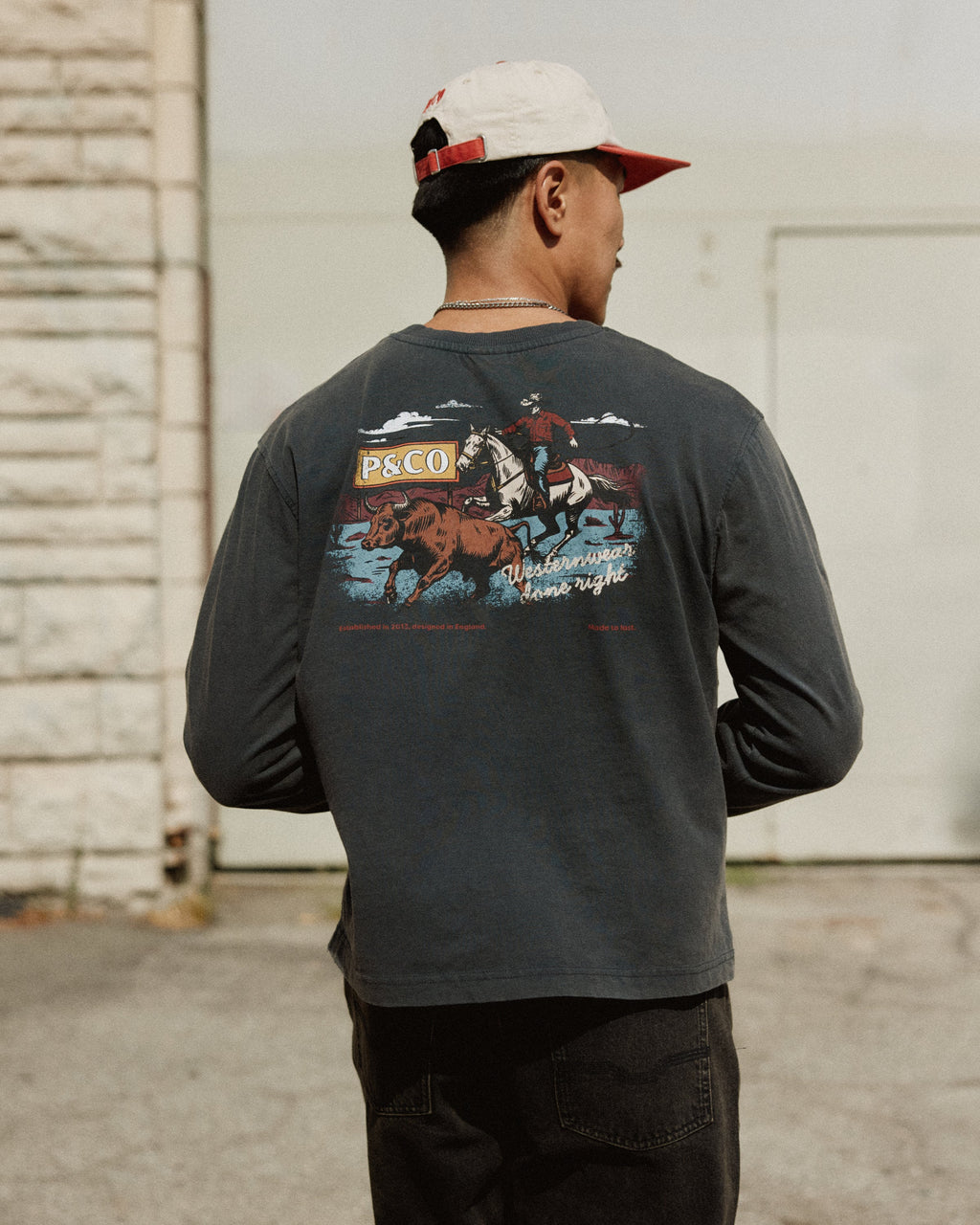 Western Wear Unisex Longsleeve T-Shirt - Acid Wash