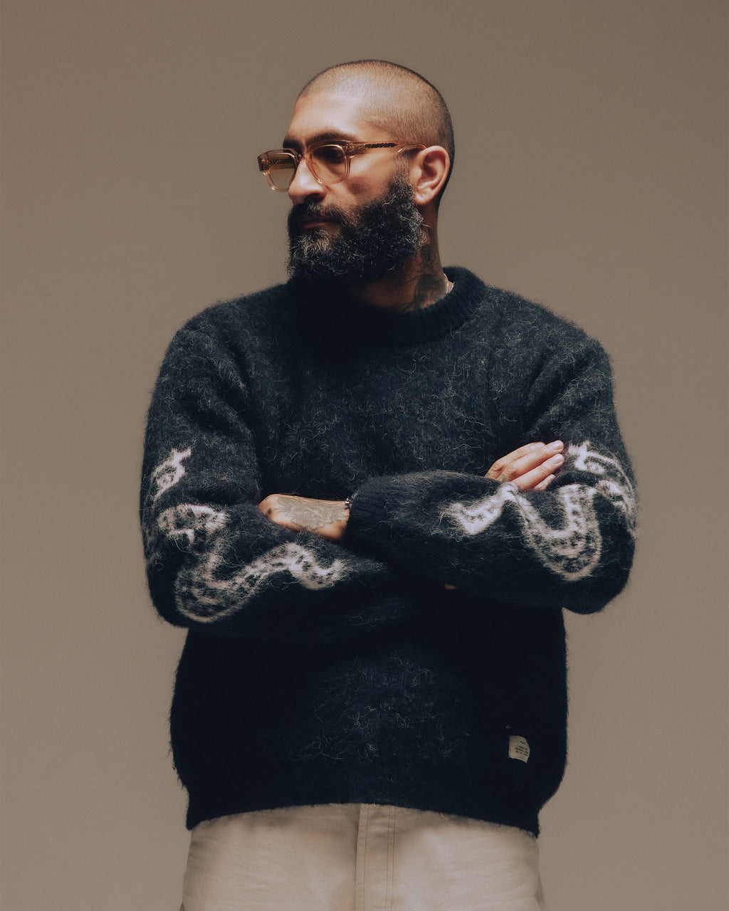 Toro Knitted Jumper - Washed Black