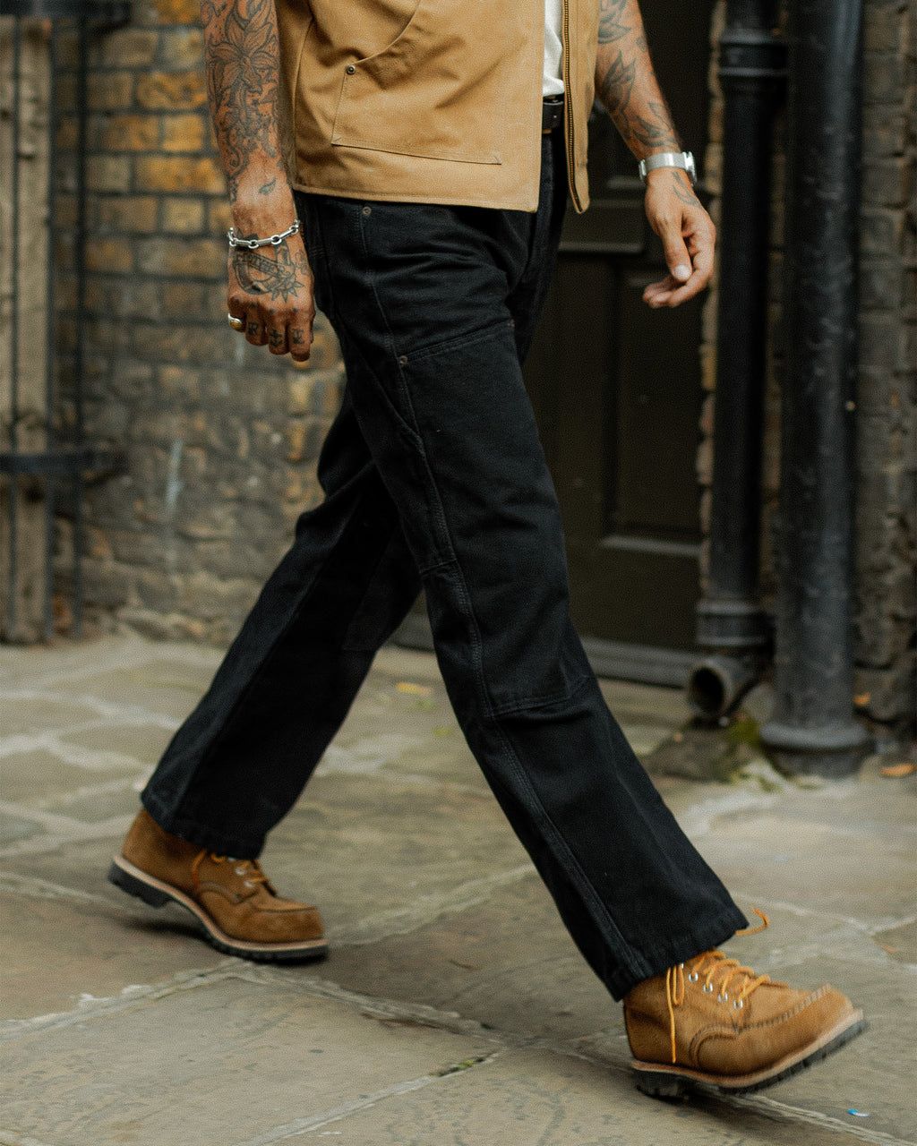 Albion Straight Fit Carpenter Pant - Black