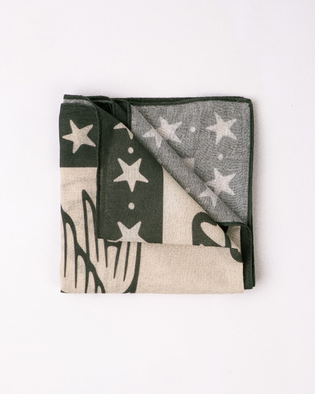 Freedom & Speed Bandana - Ecru & Black