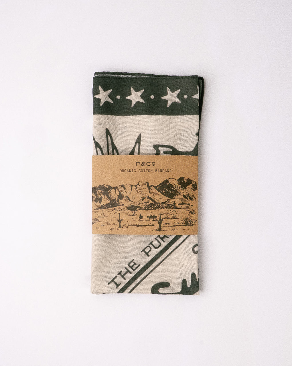Freedom & Speed Bandana - Ecru & Black