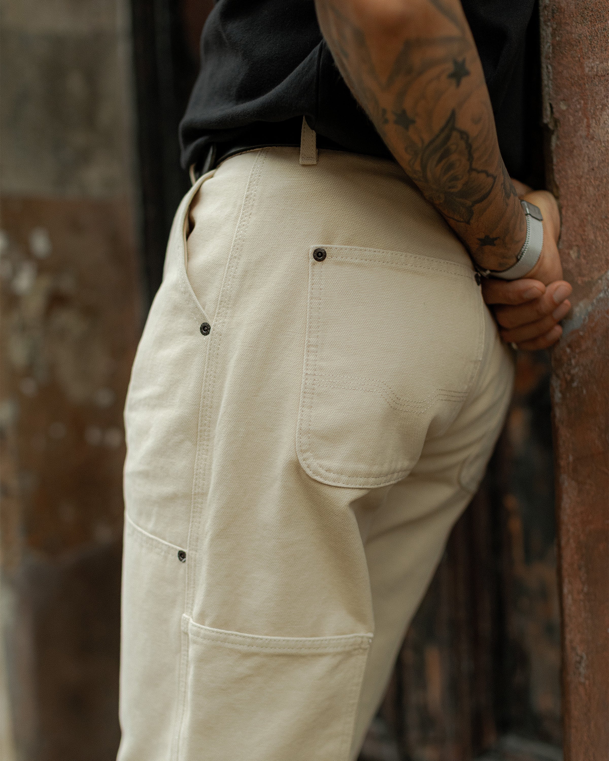 Albion Straight Fit Carpenter Pant - Bone