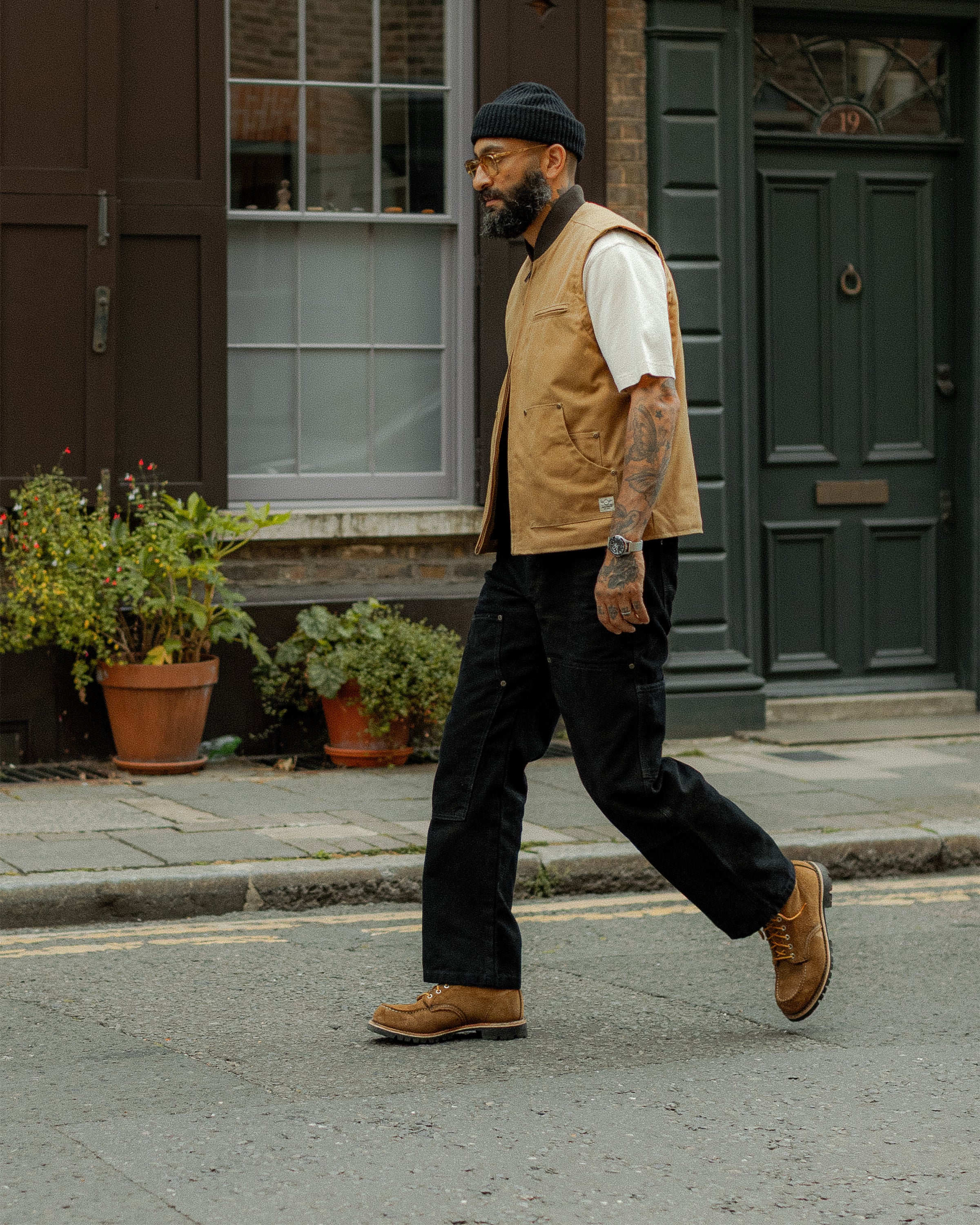 Albion Straight Fit Carpenter Pant - Black