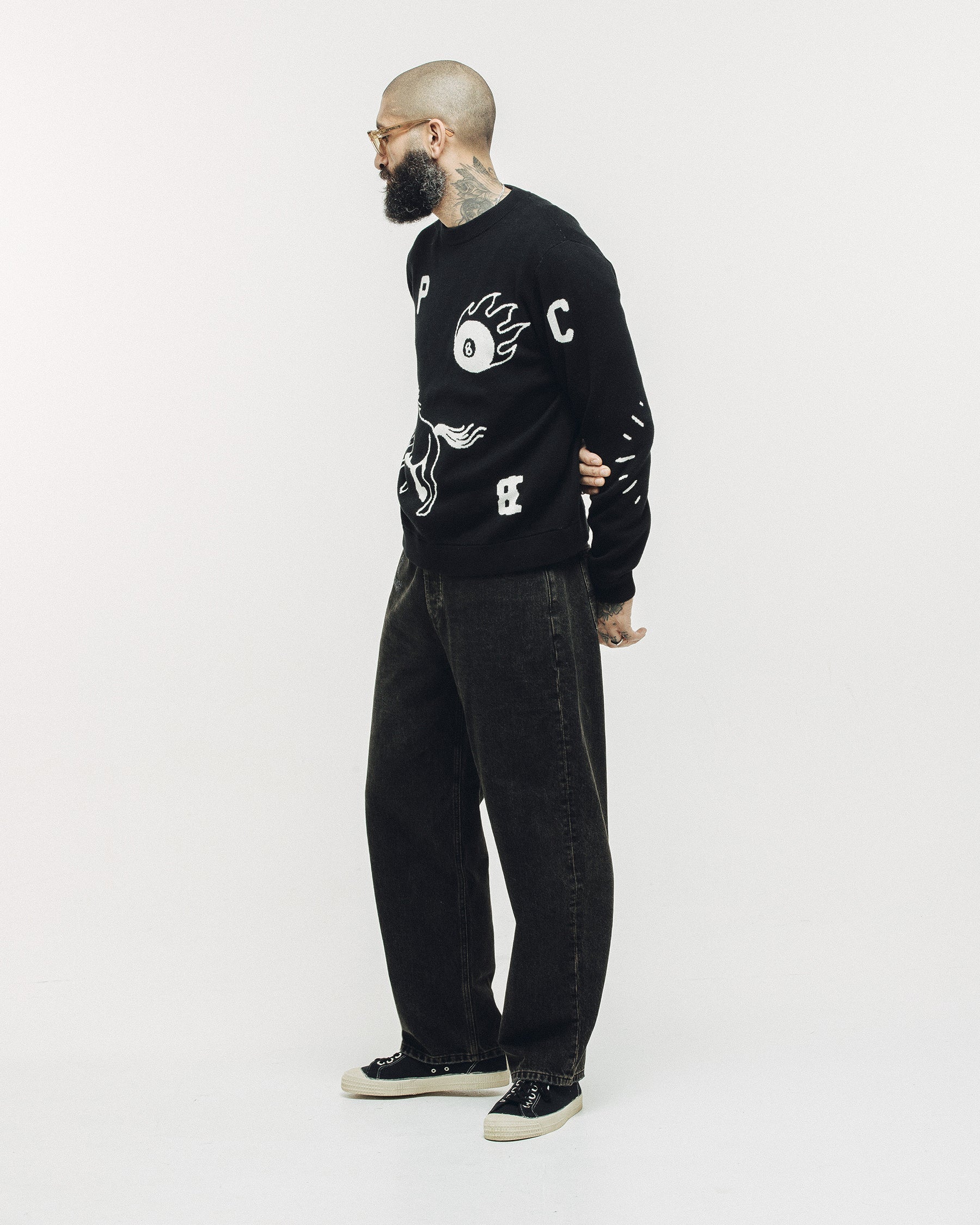 Flash Knit Jumper - Black