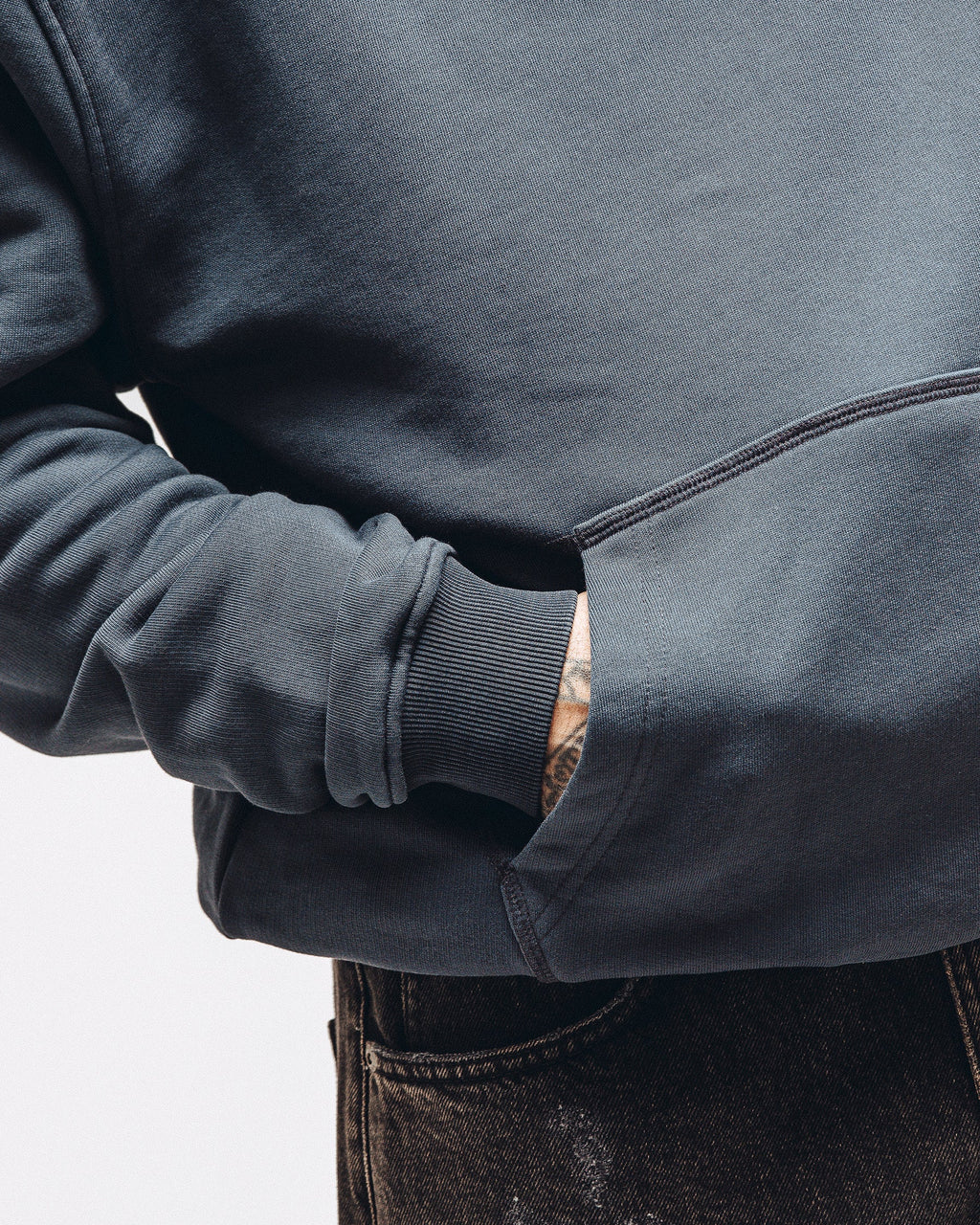 Flat Out Club Hoodie - Washed Black