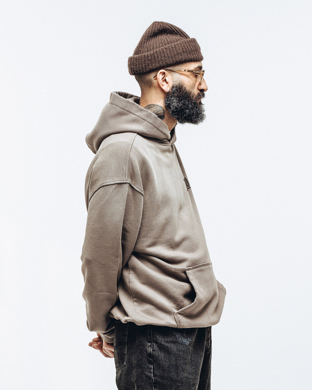 Heavyweight Essential Hoodie - Taupe