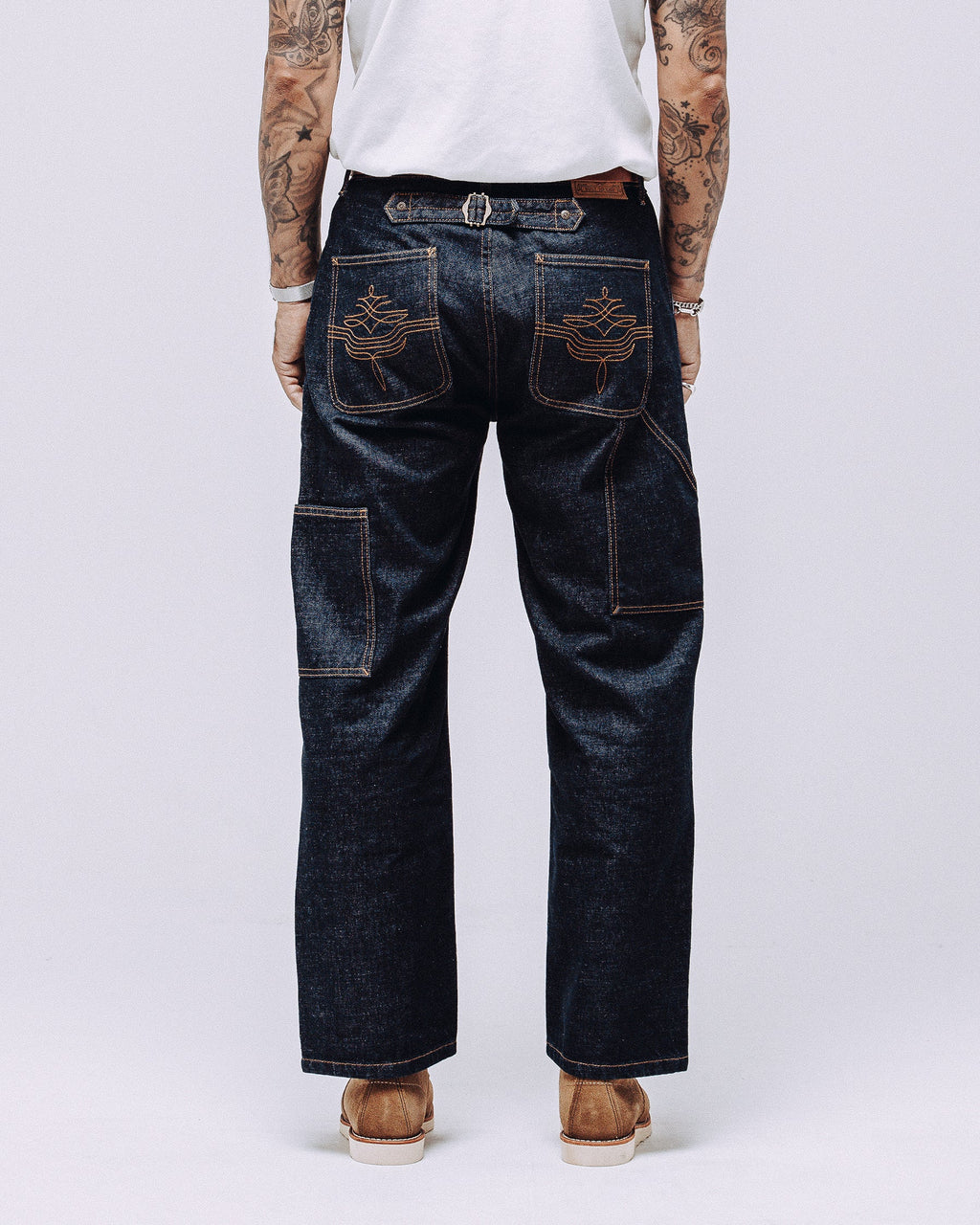 Raw Denim Carpenter Pants - Indigo