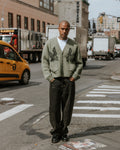 Nelson Brushed Cardigan - Sage