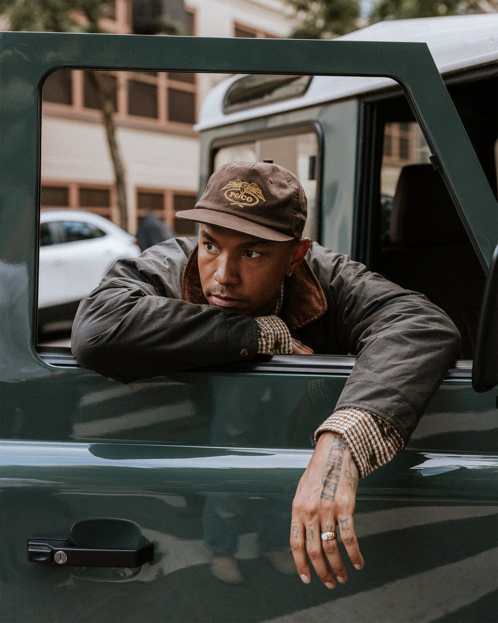 Eagle Lasso 5 Panel Cap - Brown