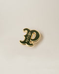 Varsity Pin - Brass & Green