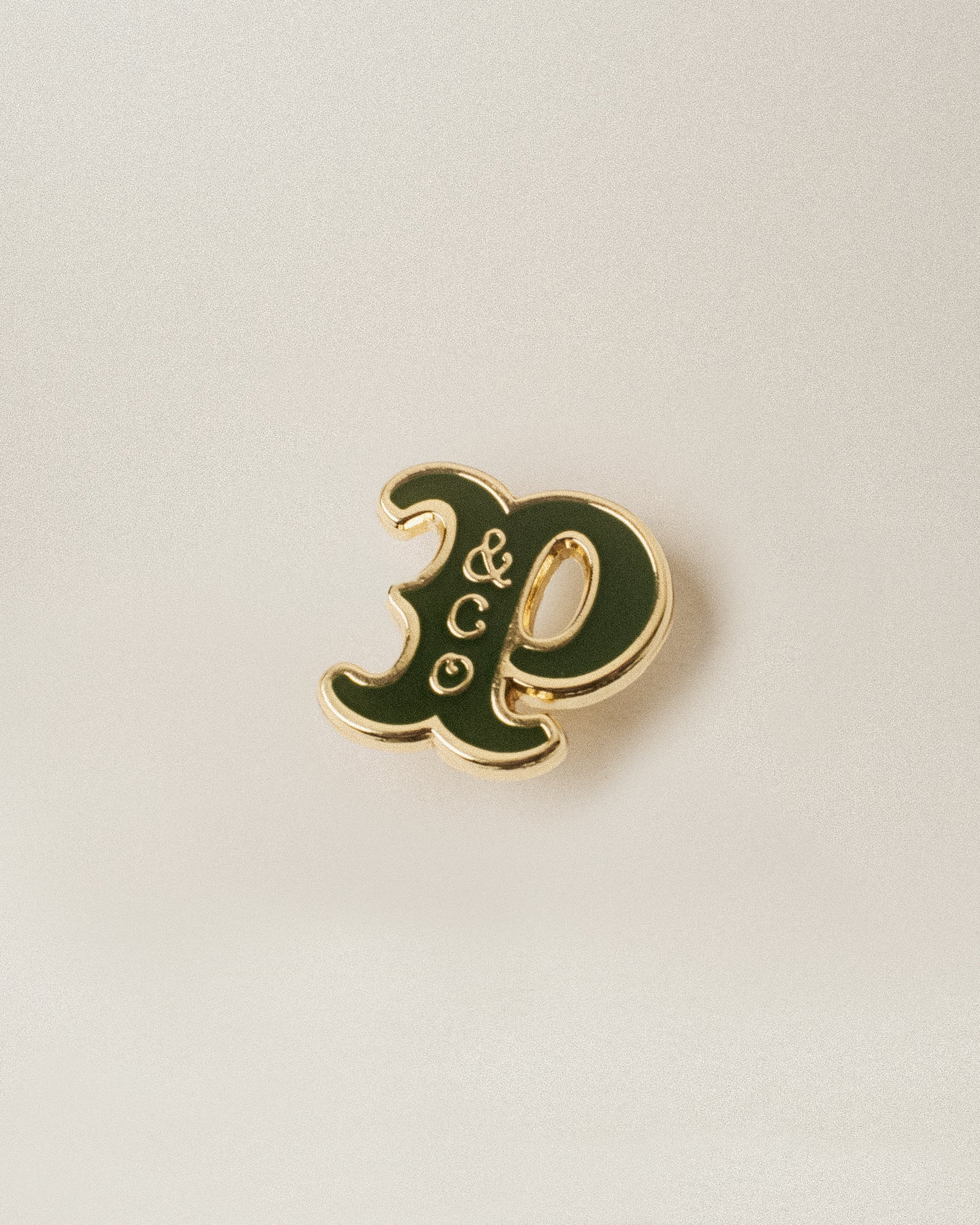 Varsity Pin - Brass & Green